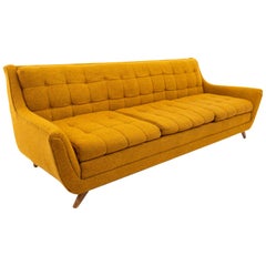Vintage Adrian Pearsall Style Norwalk Furniture Midcentury Gondola Sofa