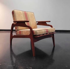 Adrian Pearsall Style Armchair & Rocking Chair, a Pair