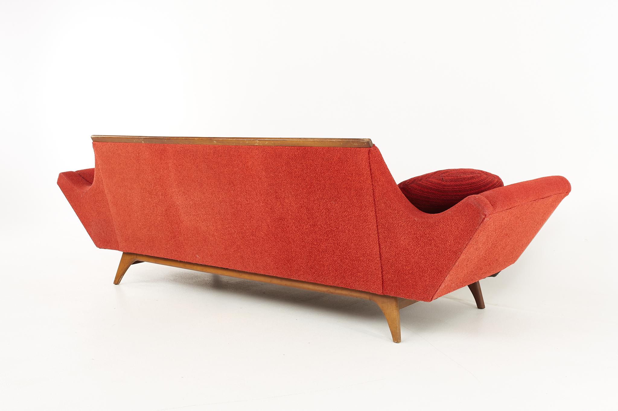 Adrian Pearsall Style Rowe Mid Century Gondola Sofa 1