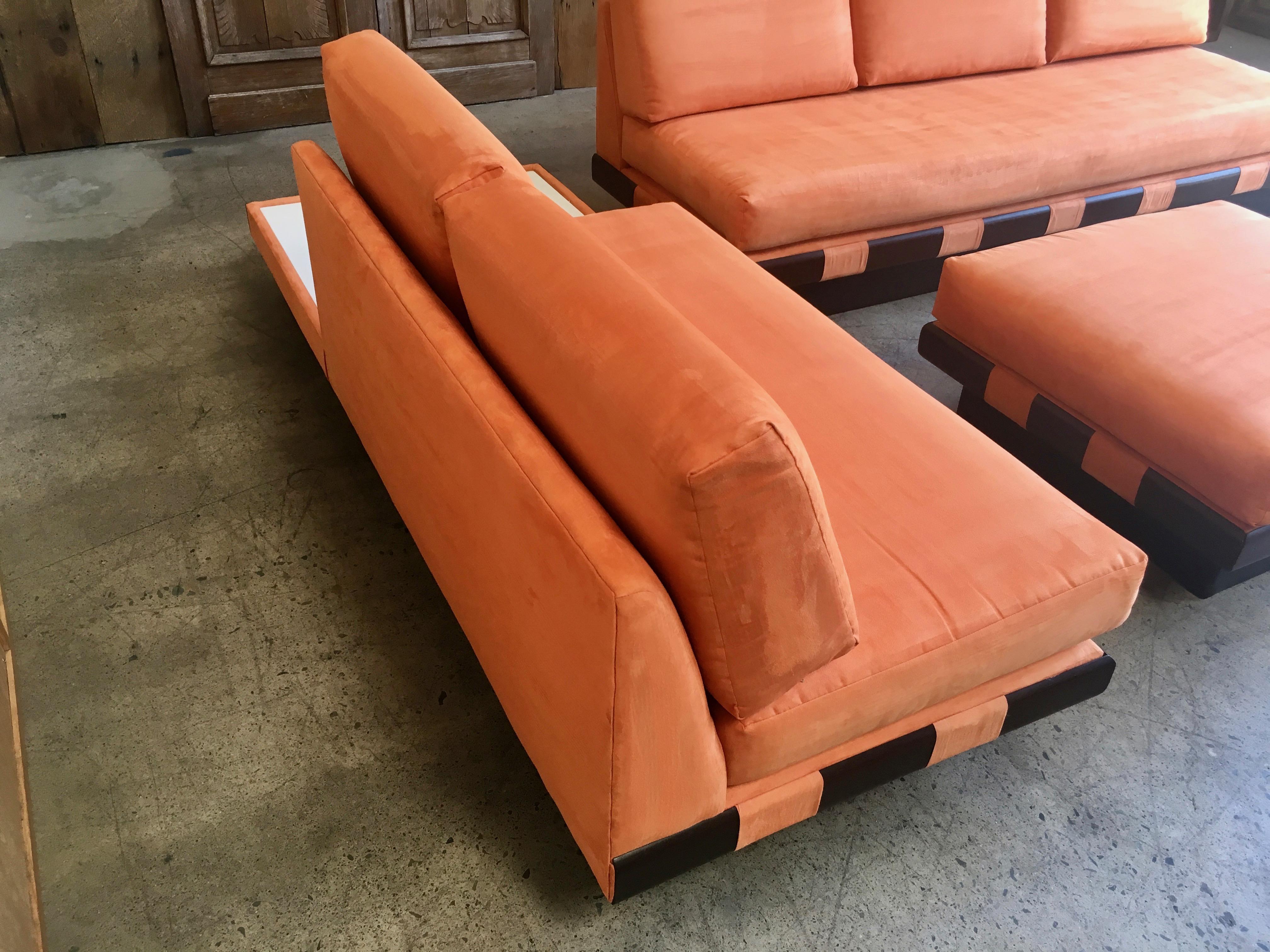 Mid-Century Modern Adrian Pearsall Style Sofa Sectional and Coffee Table