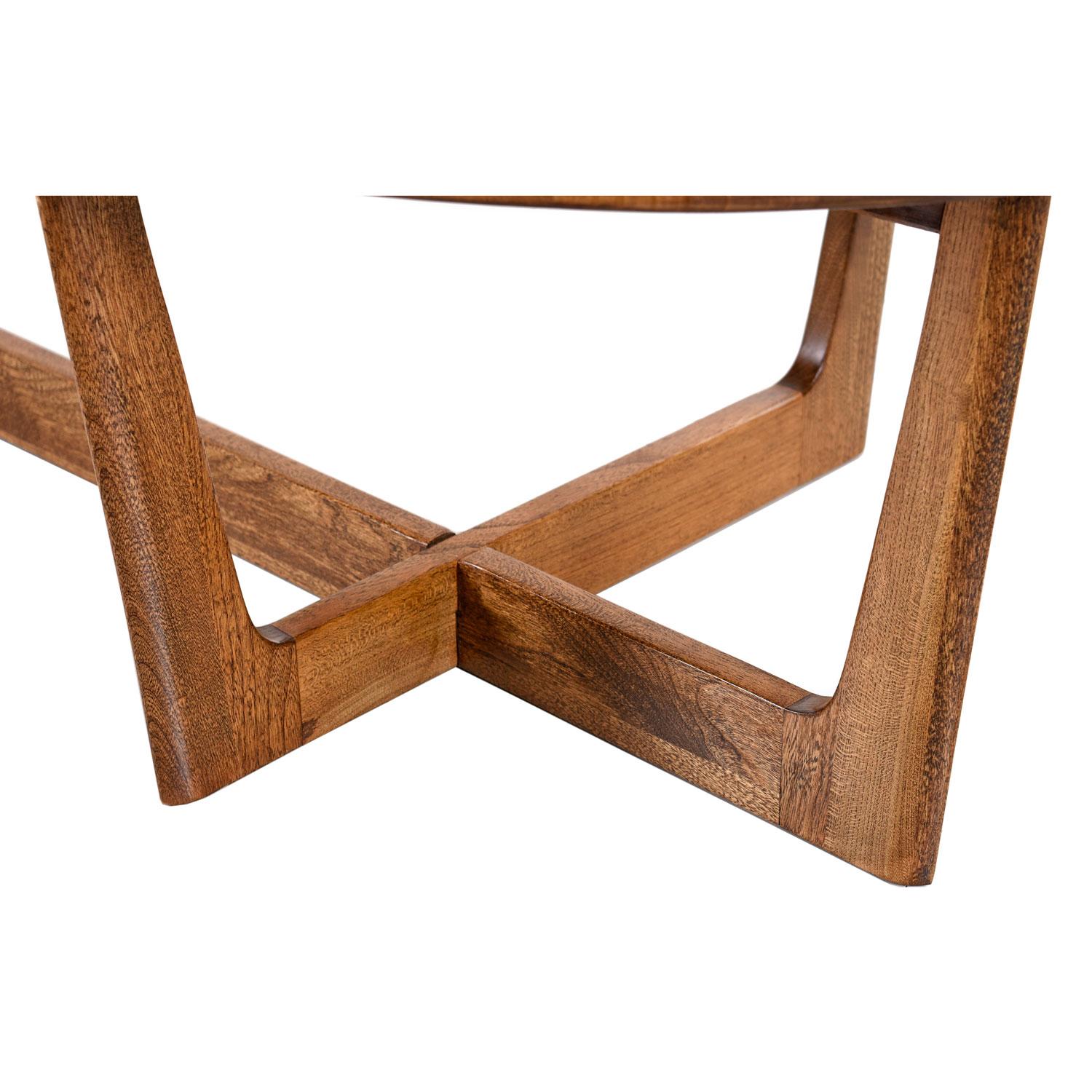 Boomerang Amoeba Shape Coffee Table, Adrian Pearsall Style Solid Oak and Walnut In Excellent Condition In Chattanooga, TN