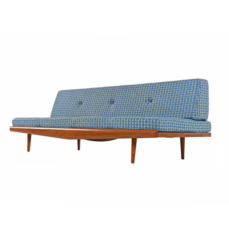 Adrian Pearsall Style Tufted Daybed Sofa Couch, Midcentury Danish