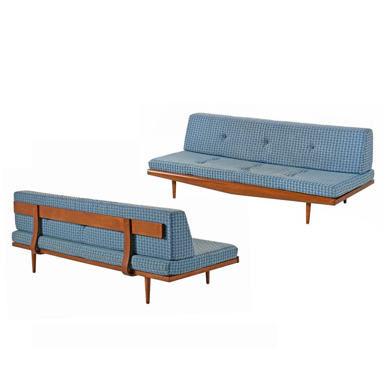 Adrian Pearsall Style Tufted Daybed Sofa Couch, Midcentury ...
