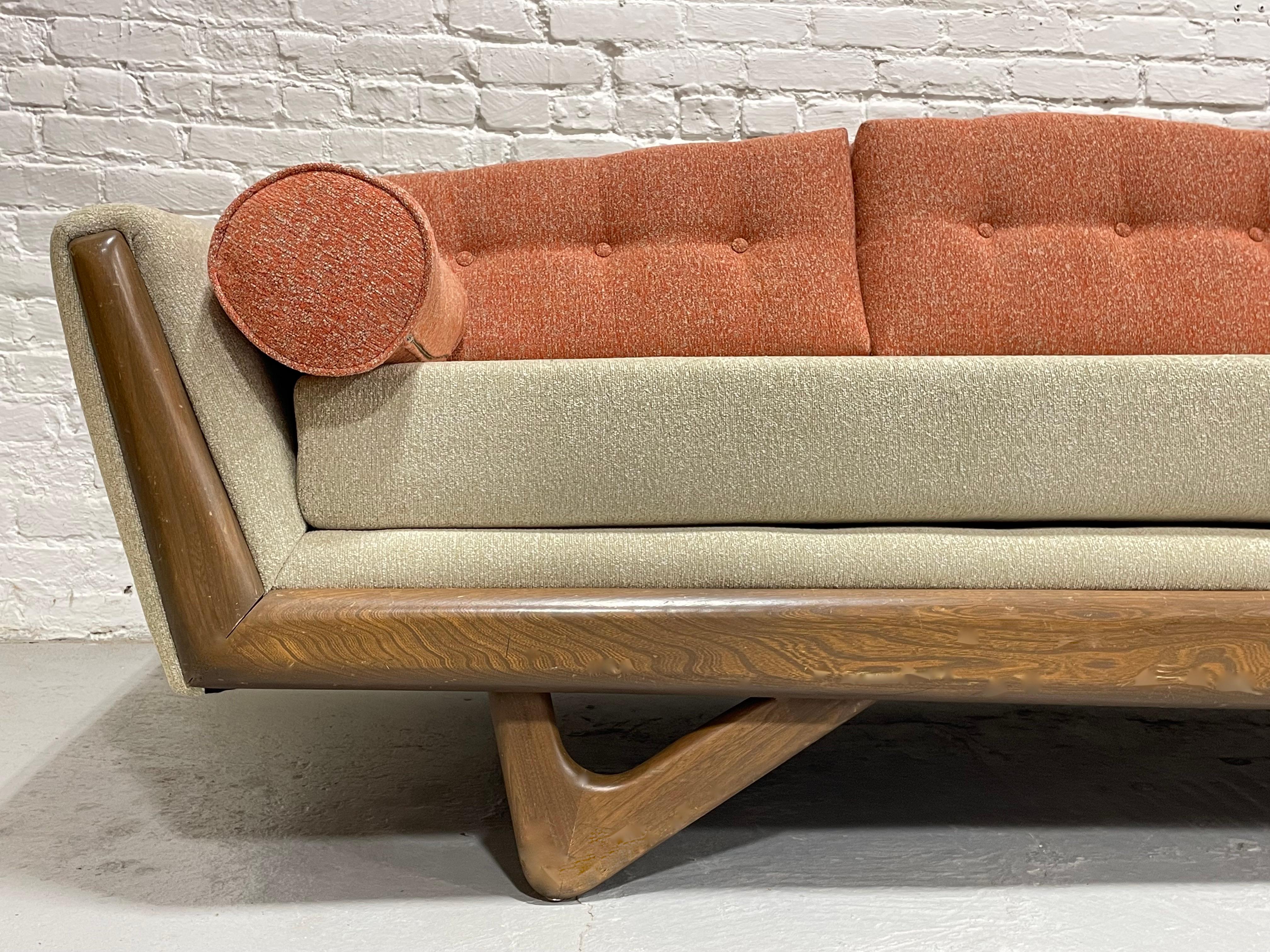 Adrian PEARSALL styled Mid Century Modern Walnut "GONDOLA" SOFA / Couch