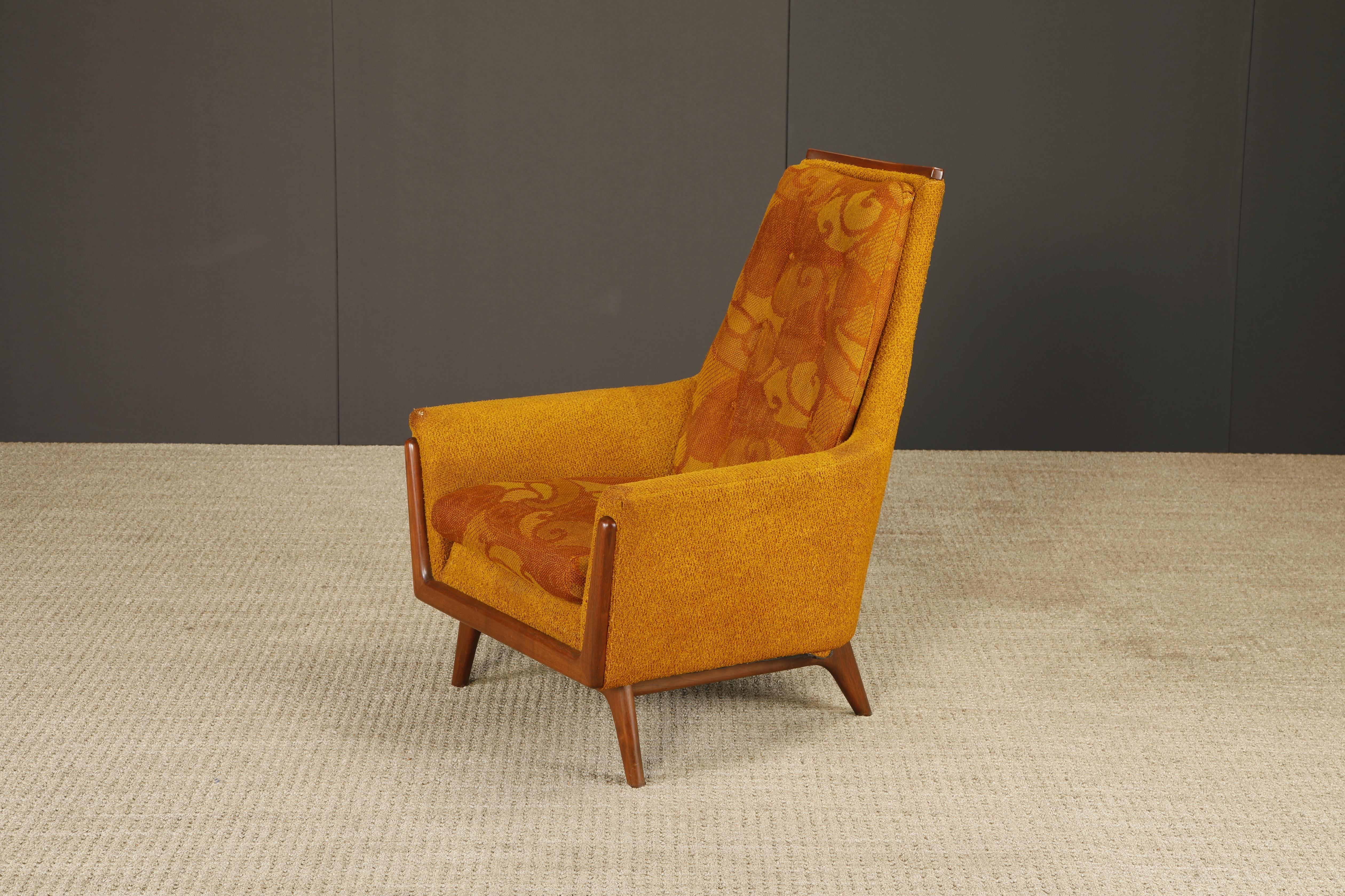 Adrian Pearsall Styled Vintage Sculptural Wood Lounge Armchair, 1960s For Sale 3