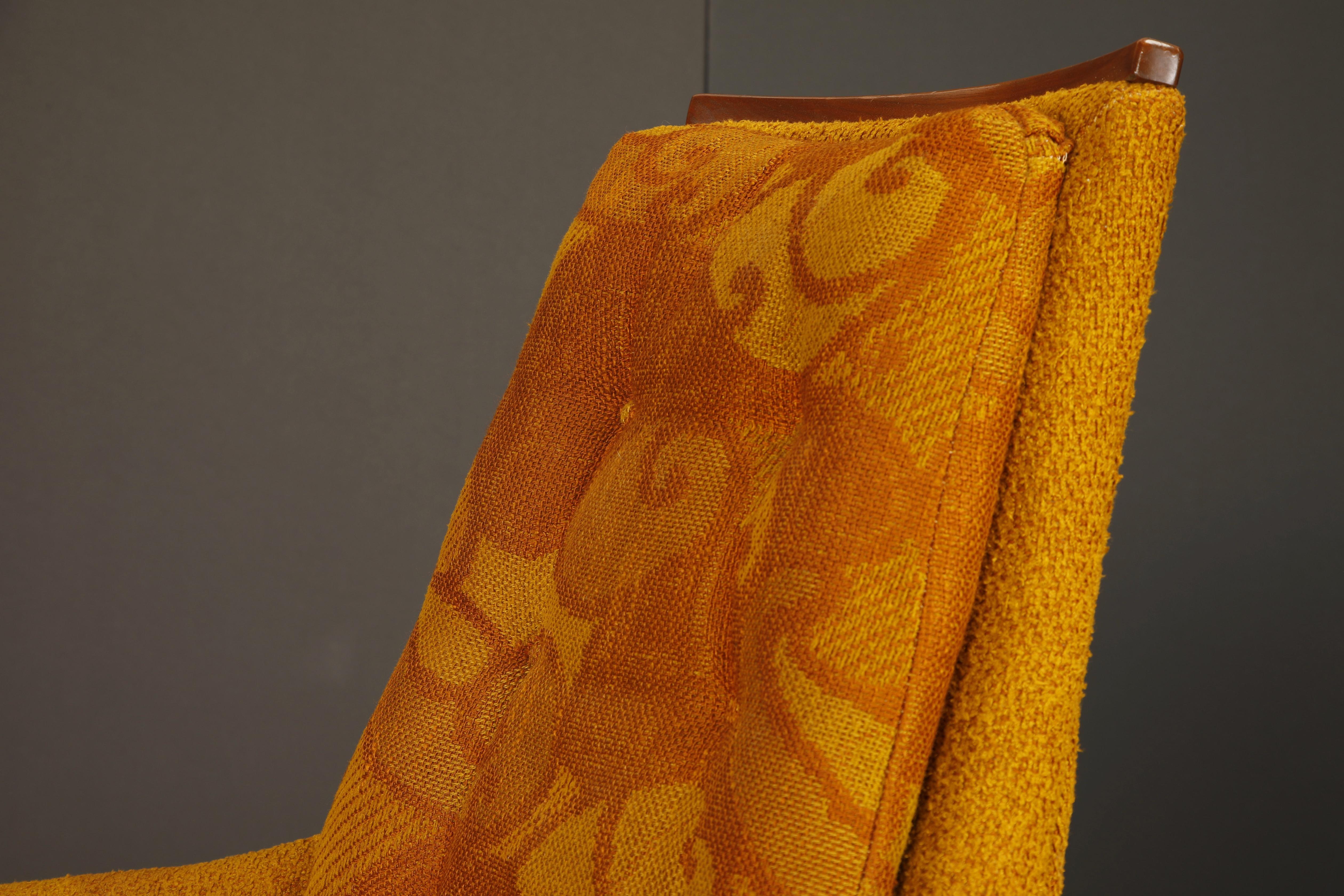 Adrian Pearsall Styled Vintage Sculptural Wood Lounge Armchair, 1960s For Sale 5