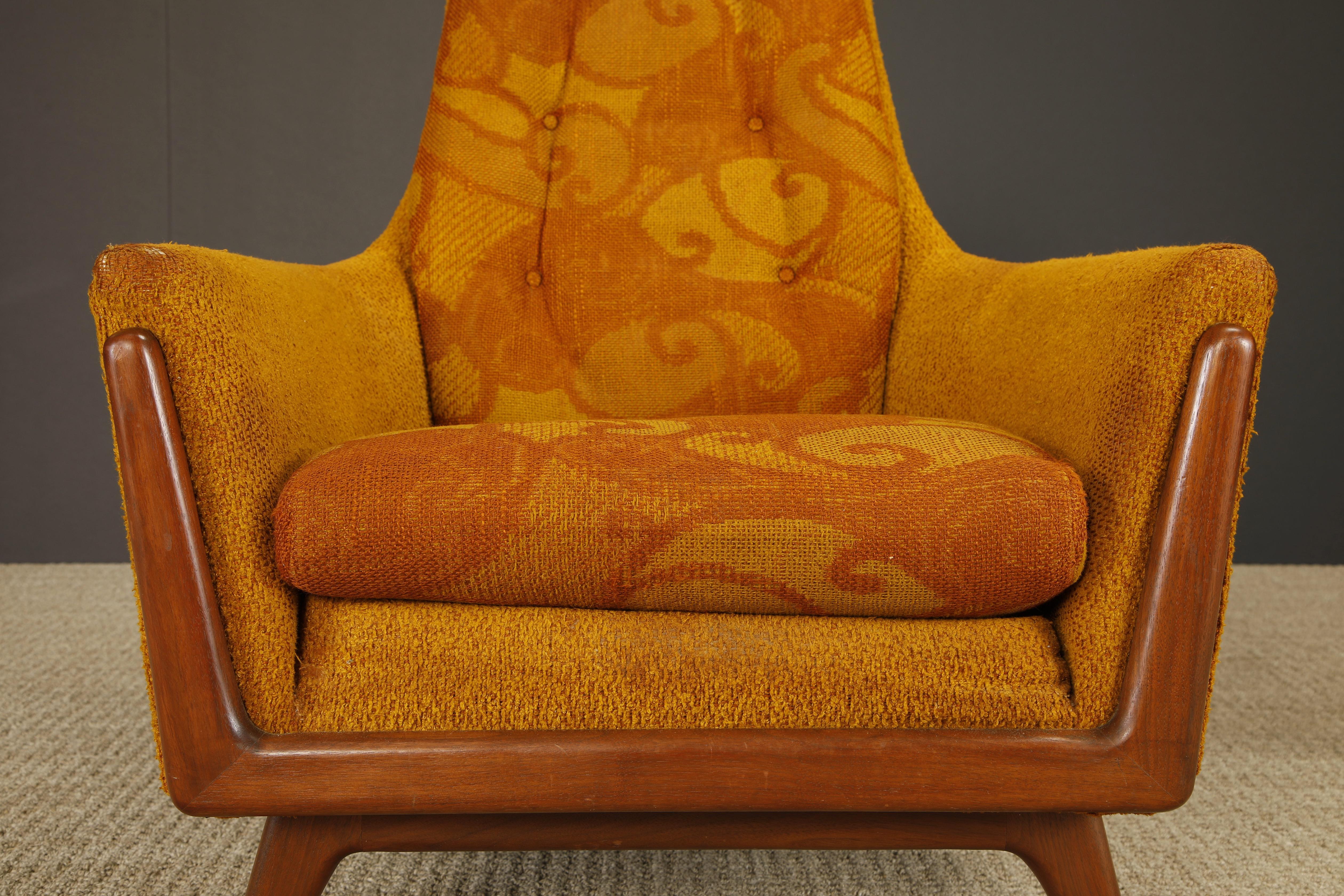 Mid-20th Century Adrian Pearsall Styled Vintage Sculptural Wood Lounge Armchair, 1960s For Sale