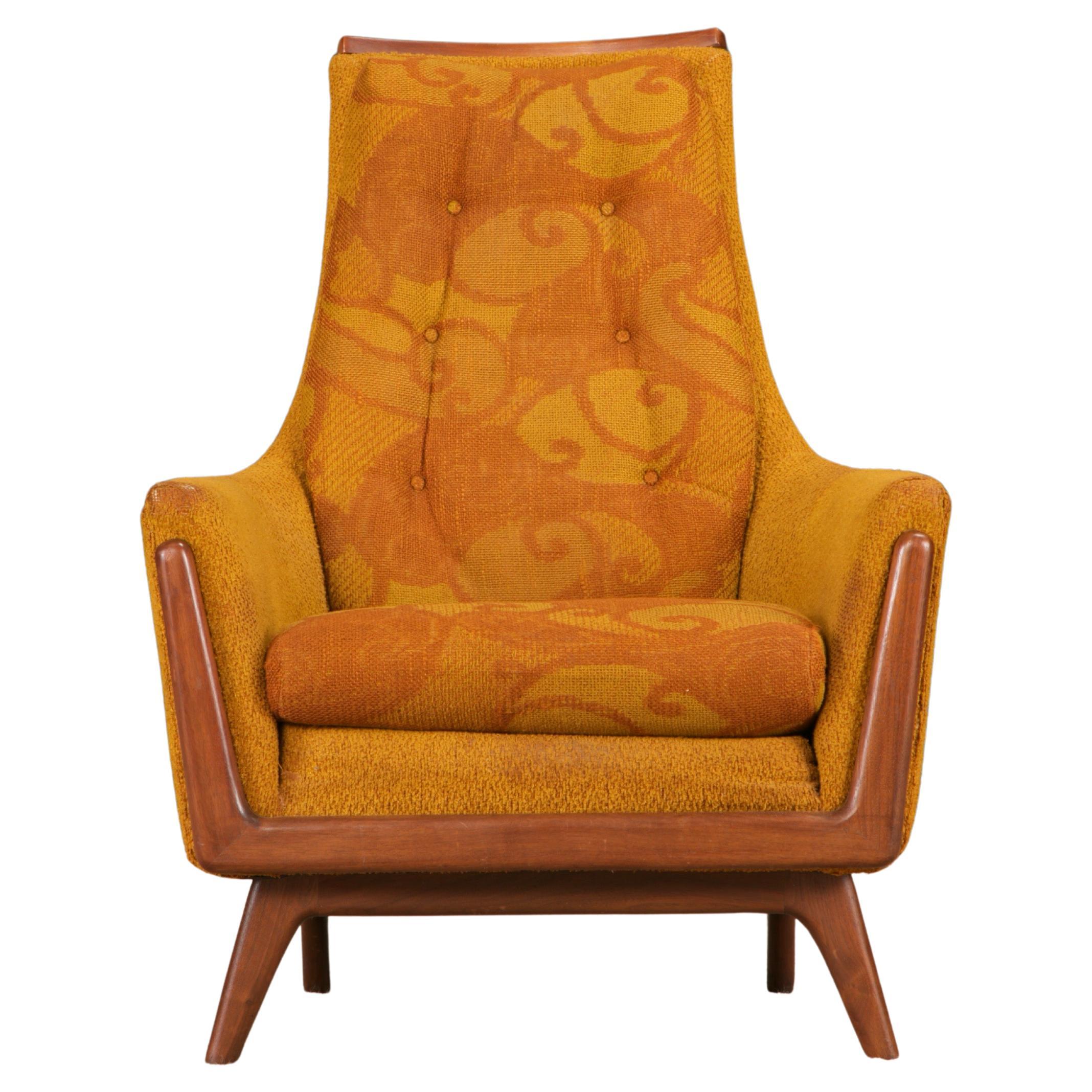Adrian Pearsall Styled Vintage Sculptural Wood Lounge Armchair, 1960s For Sale