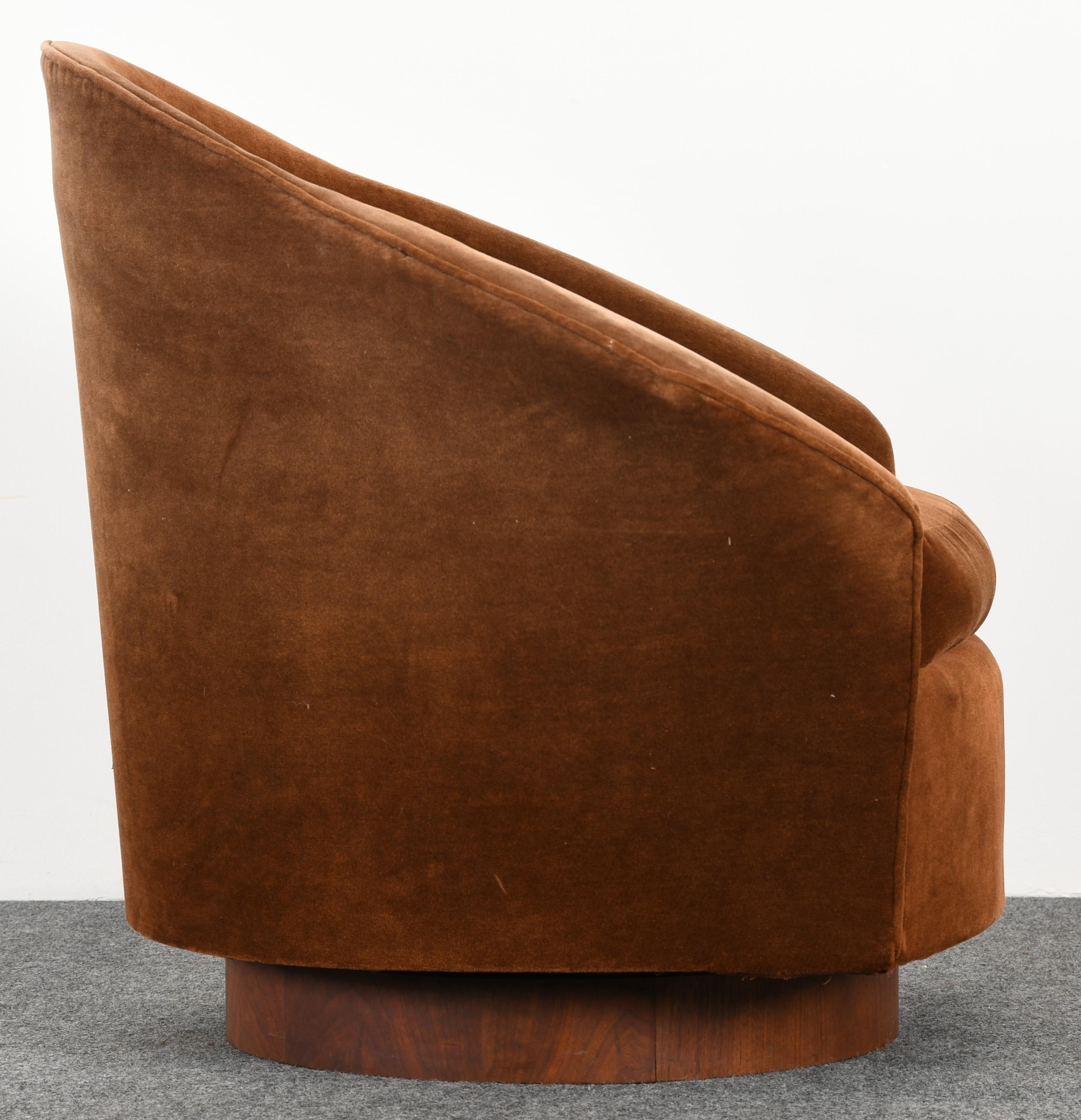 Adrian Pearsall Swivel Chair for Craft Associates, 1960s In Good Condition In Hamburg, PA