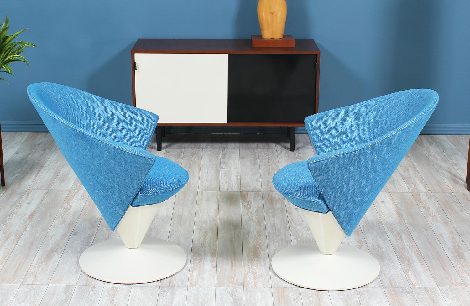 Mid-Century Modern Adrian Pearsall Swivel “Cone” Chairs for Craft Associates