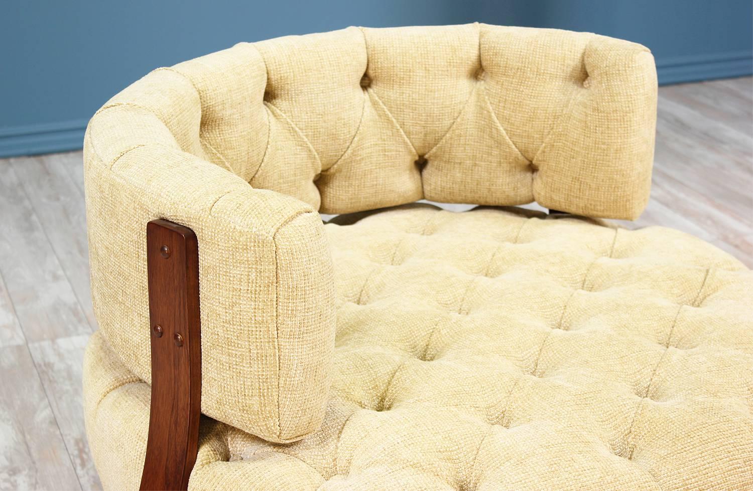 Adrian Pearsall Swivel Tufted Chair for Craft Associates 1