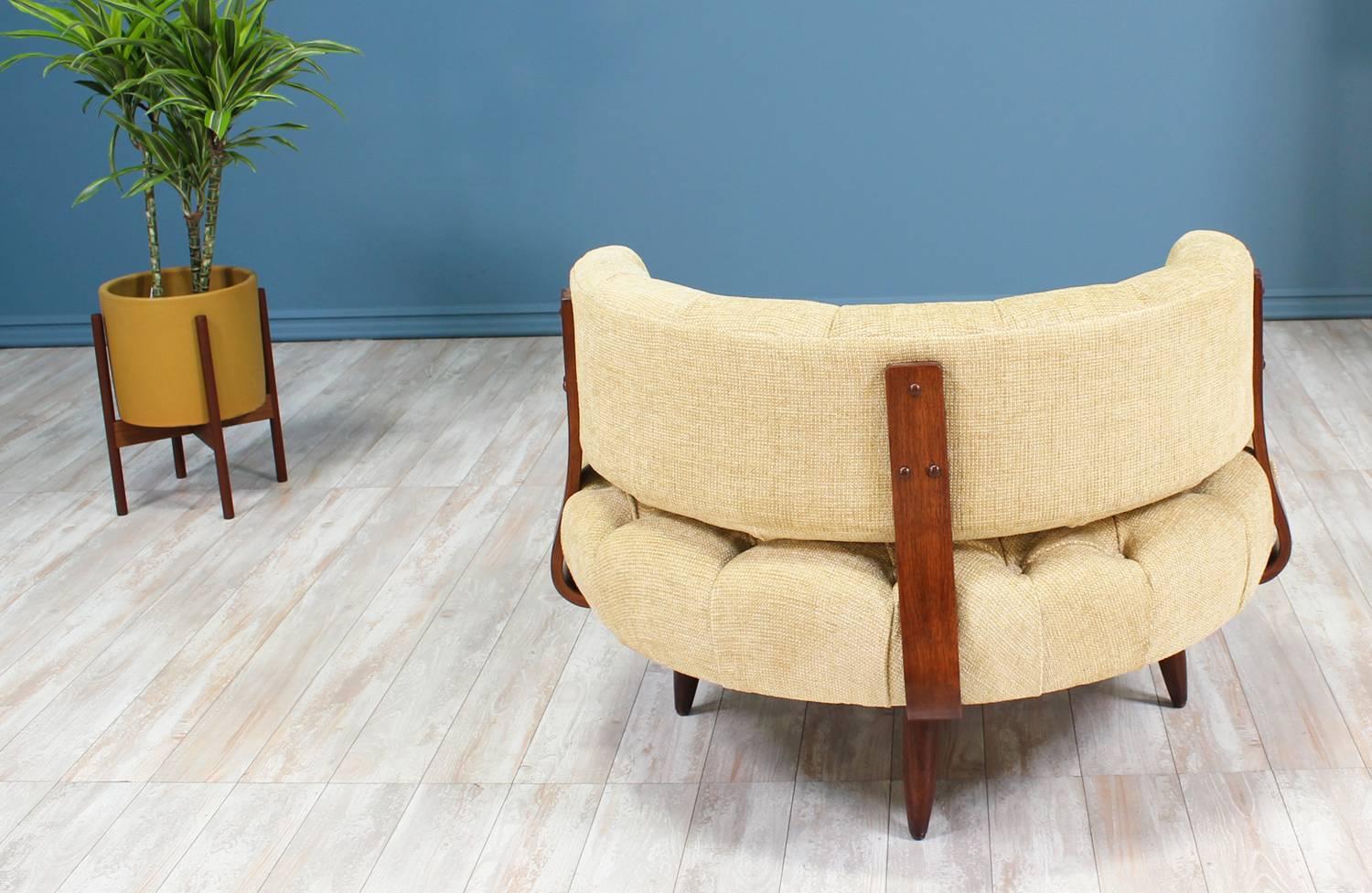 Adrian Pearsall Swivel Tufted Chair for Craft Associates 2