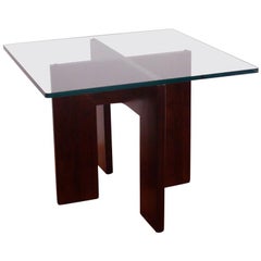 Adrian Pearsall Teak and Glass End Table