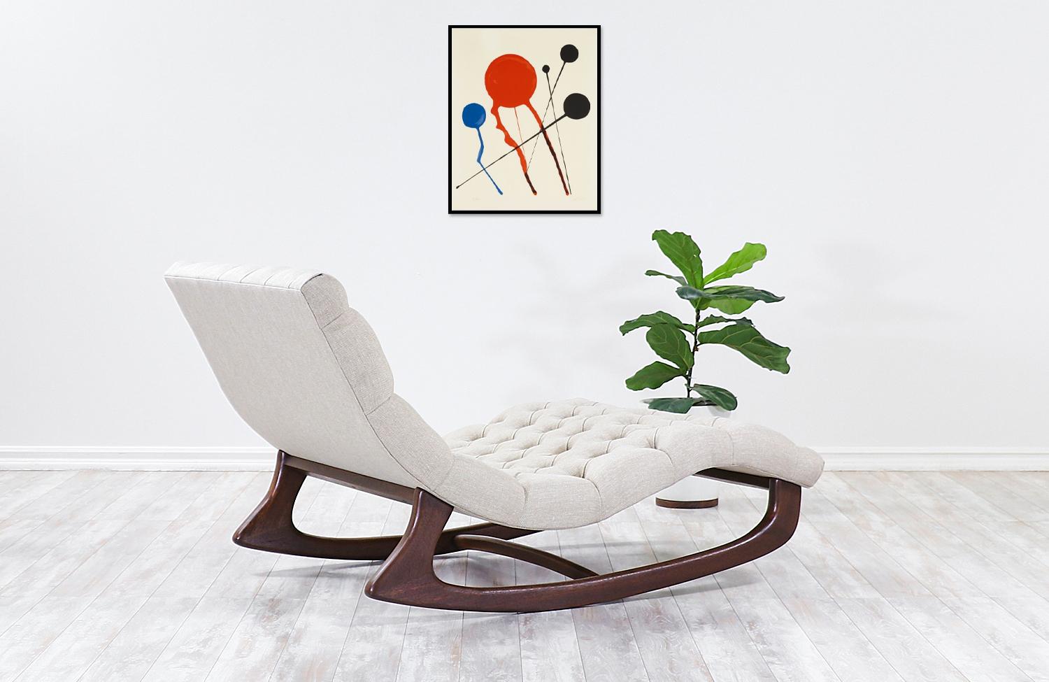 tufted lounge chair