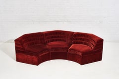 Adrian Pearsall Tufted Sectional Sofa, 1970s