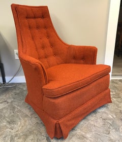 Adrian Pearsall Upholstered High Back Chair Armchair