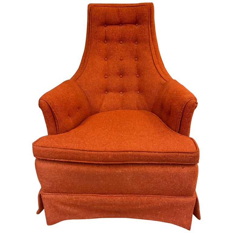 Adrian Pearsall Upholstered High Back Chair Armchair at 1stDibs