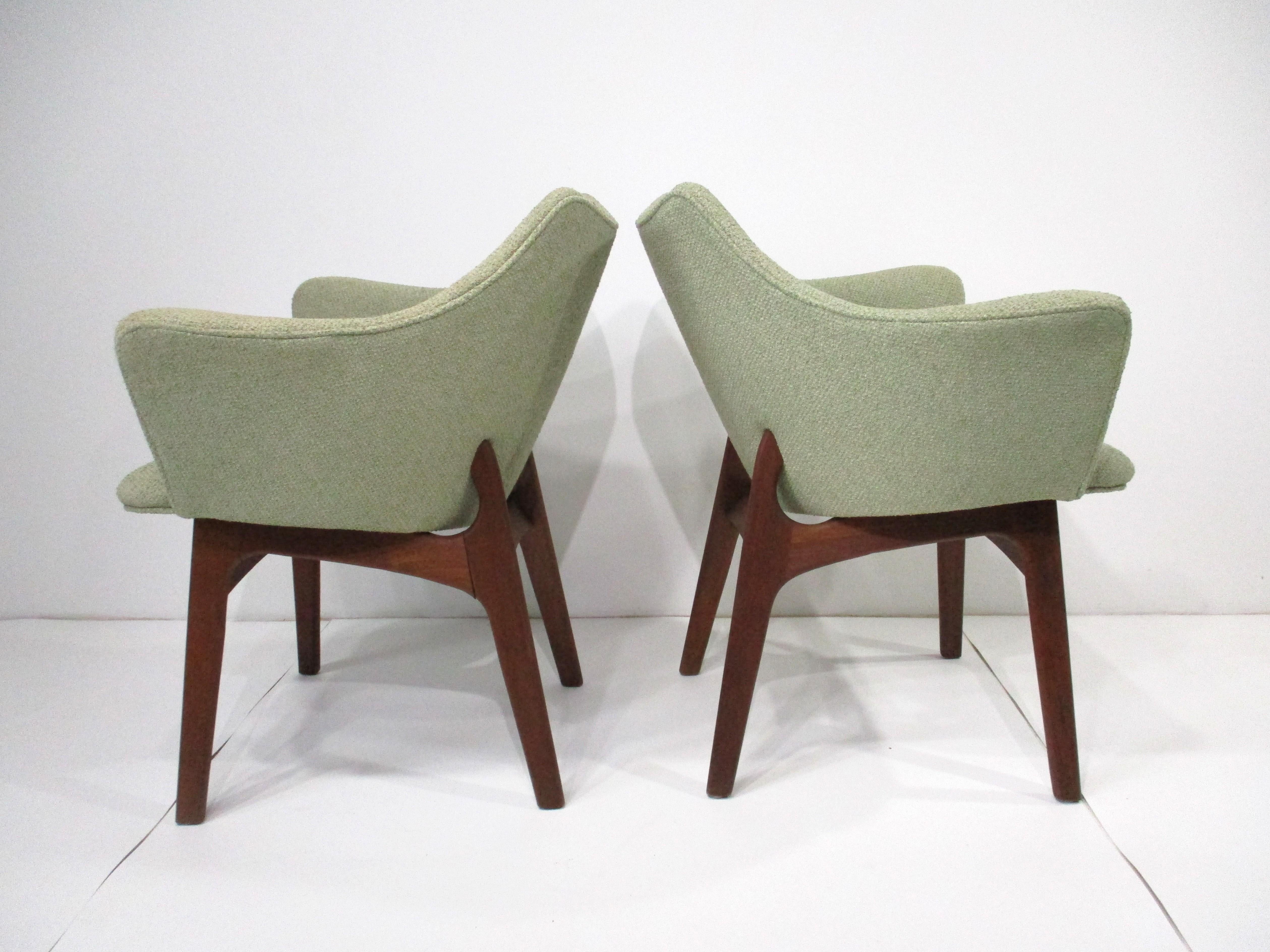 Adrian Pearsall für Craft Associates, gepolsterte Sessel aus der Mitte des Jahrhunderts (Moderne der Mitte des Jahrhunderts) im Angebot