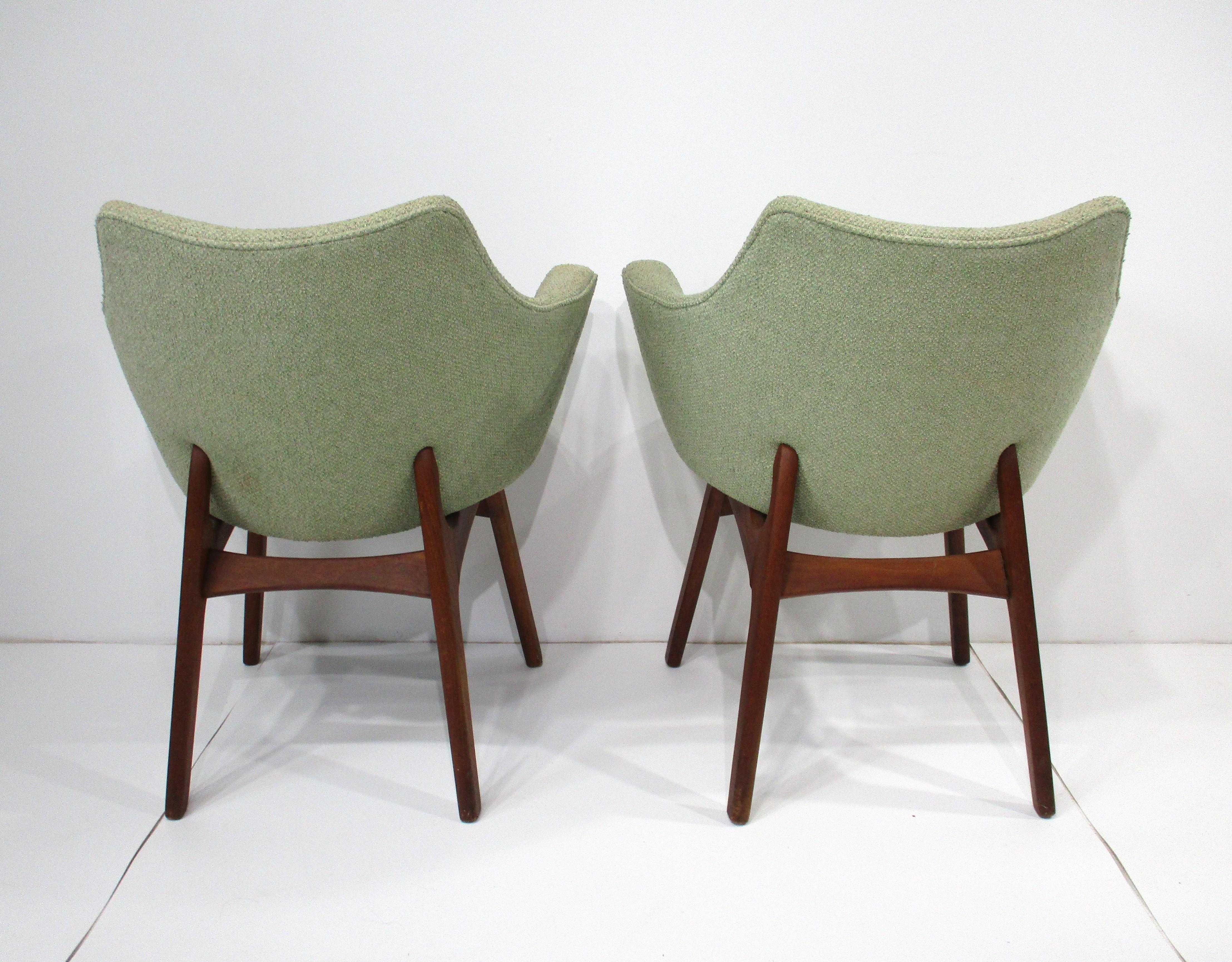 Adrian Pearsall für Craft Associates, gepolsterte Sessel aus der Mitte des Jahrhunderts (amerikanisch) im Angebot