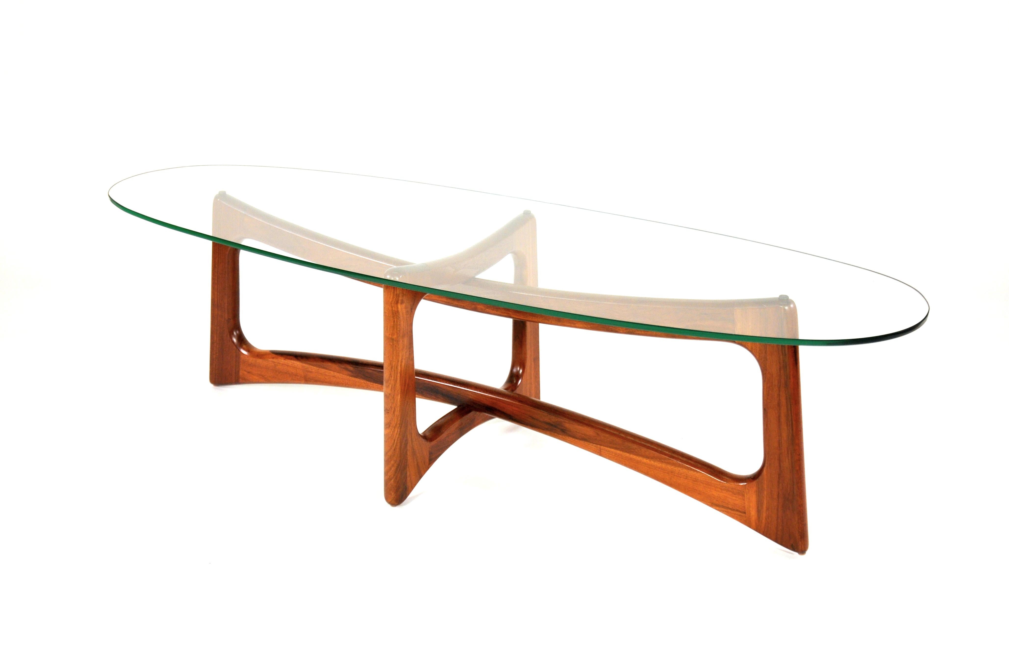 Adrian Pearsall Walnut Coffee Table by Craft Associates, Model 2454-TGO 5