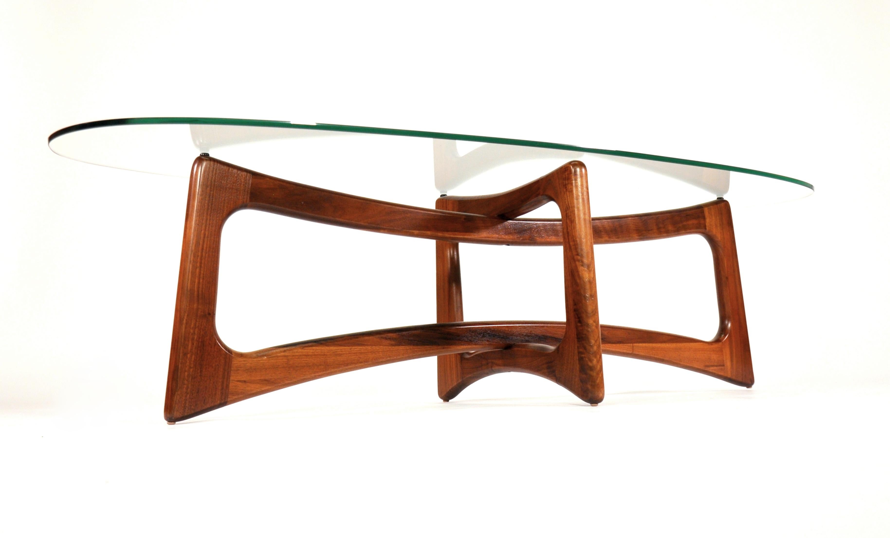 Adrian Pearsall Walnut Coffee Table by Craft Associates, Model 2454-TGO 8