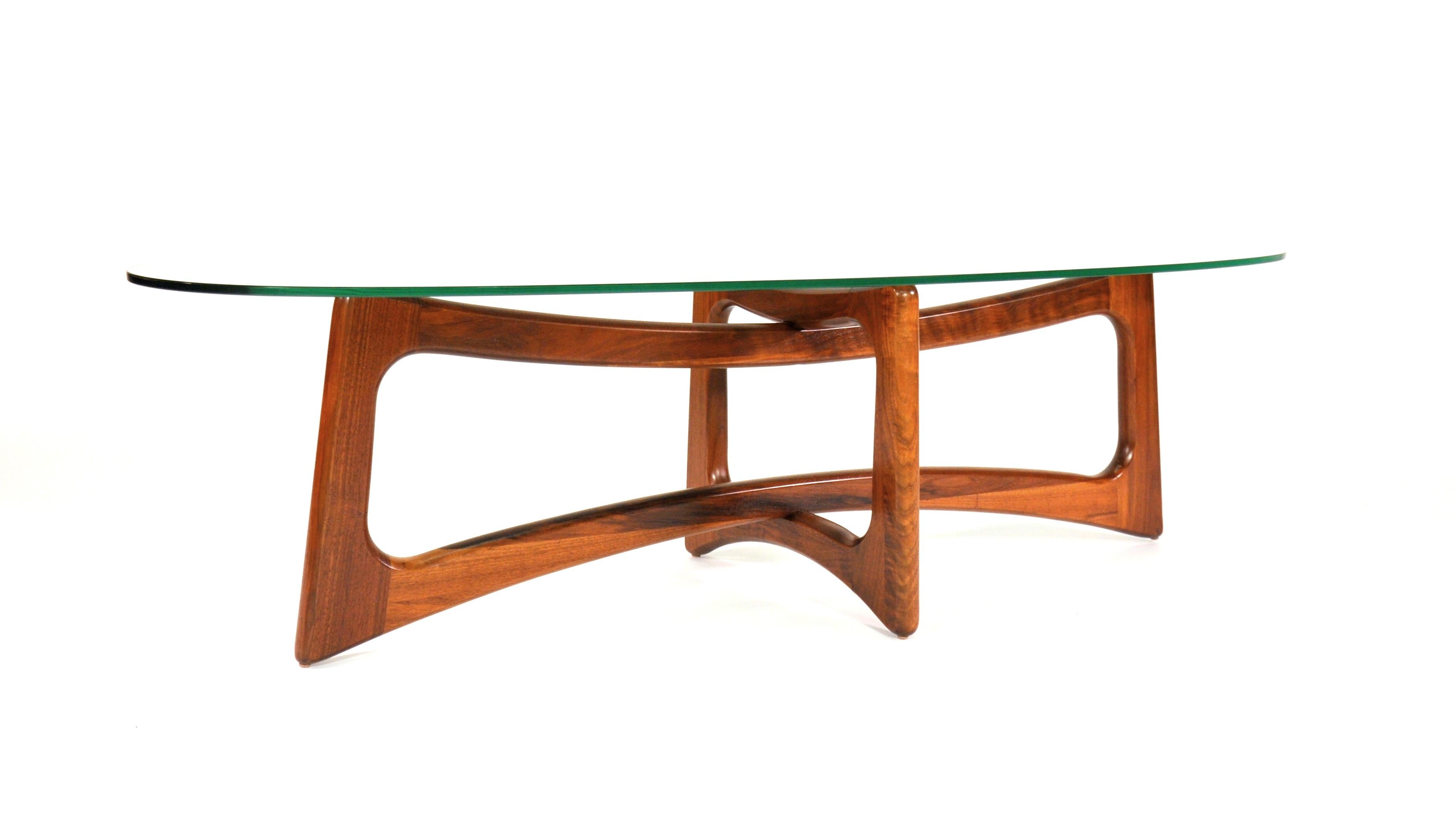 Adrian Pearsall Walnut Coffee Table by Craft Associates, Model 2454-TGO 2