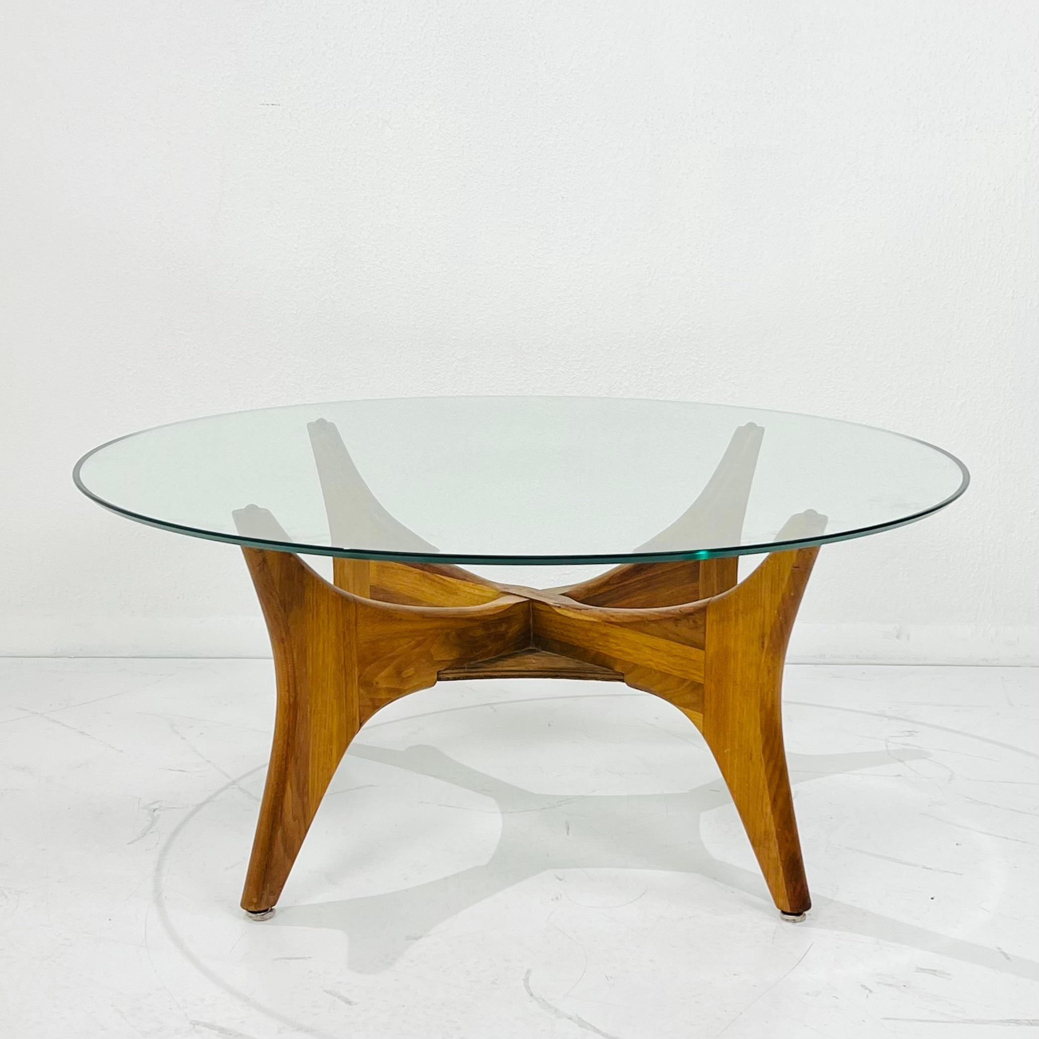 Mid Century Modern Craft Associates Adrian Pearsall Model 1649-PT Planter Table. Sculptural walnut base with thick 1