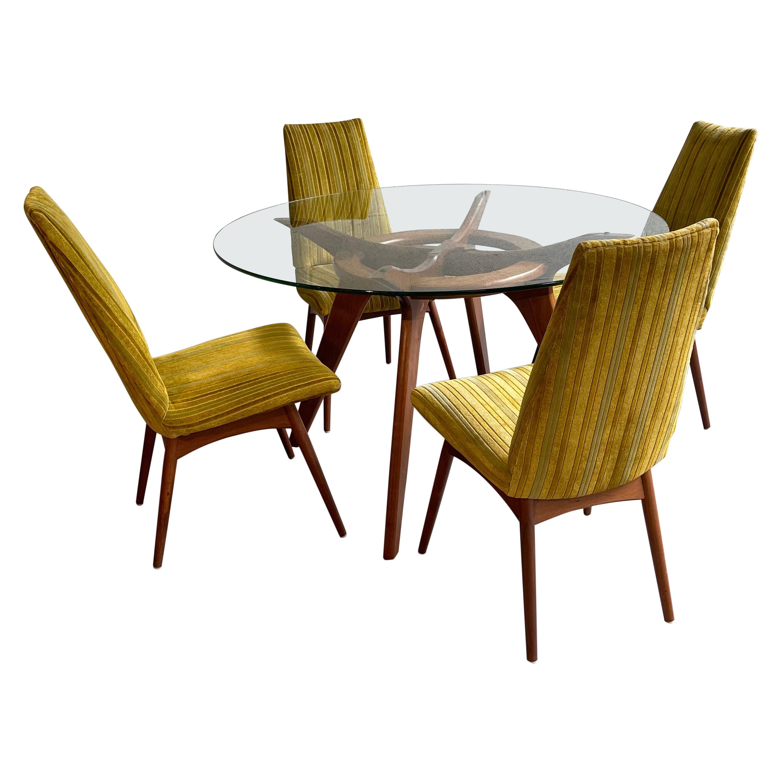 Adrian Pearsall Walnut Compass Dining Set