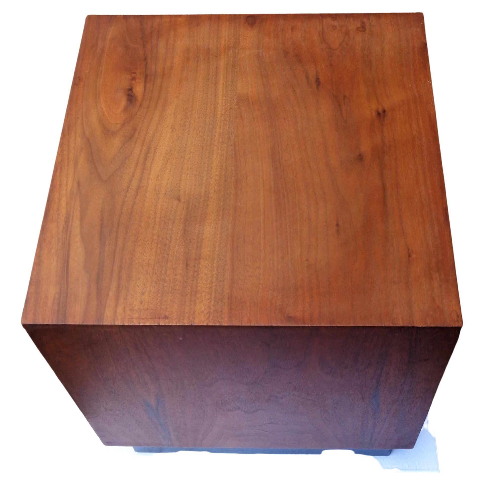American Adrian Pearsall Walnut Floating Cube Table