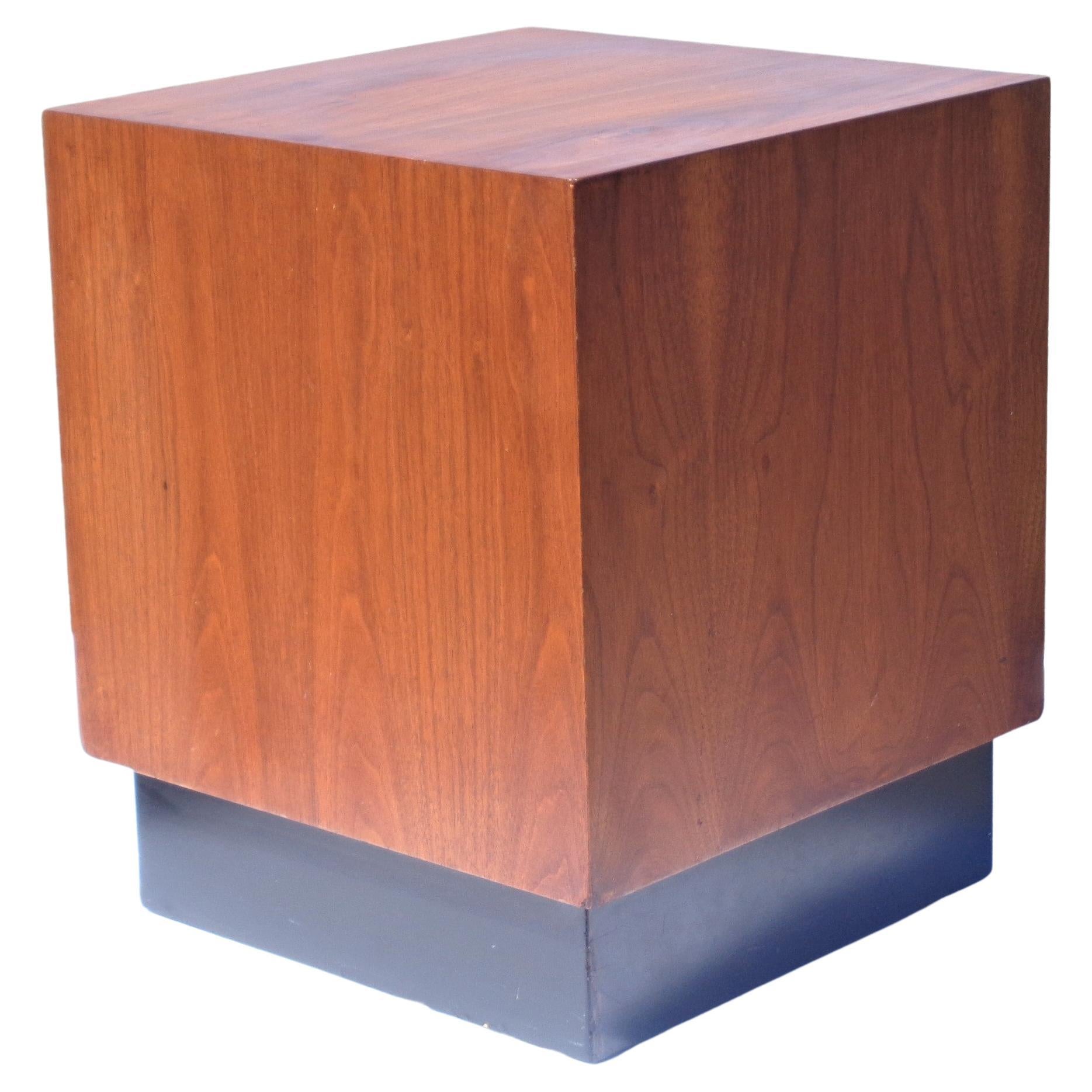 Adrian Pearsall Walnut Floating Cube Table