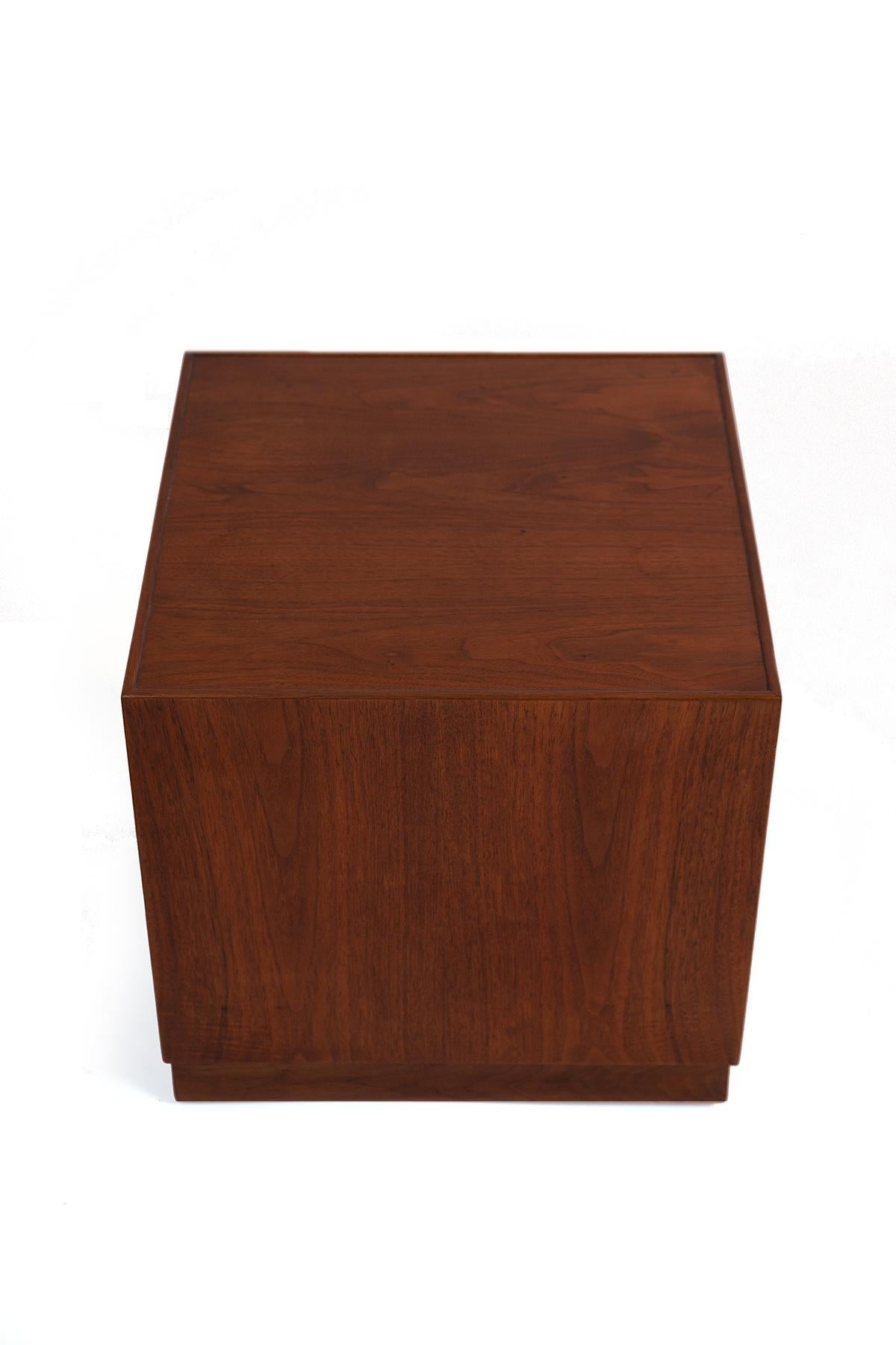 Mid-Century Modern Adrian Pearsall Walnut Cube Tables