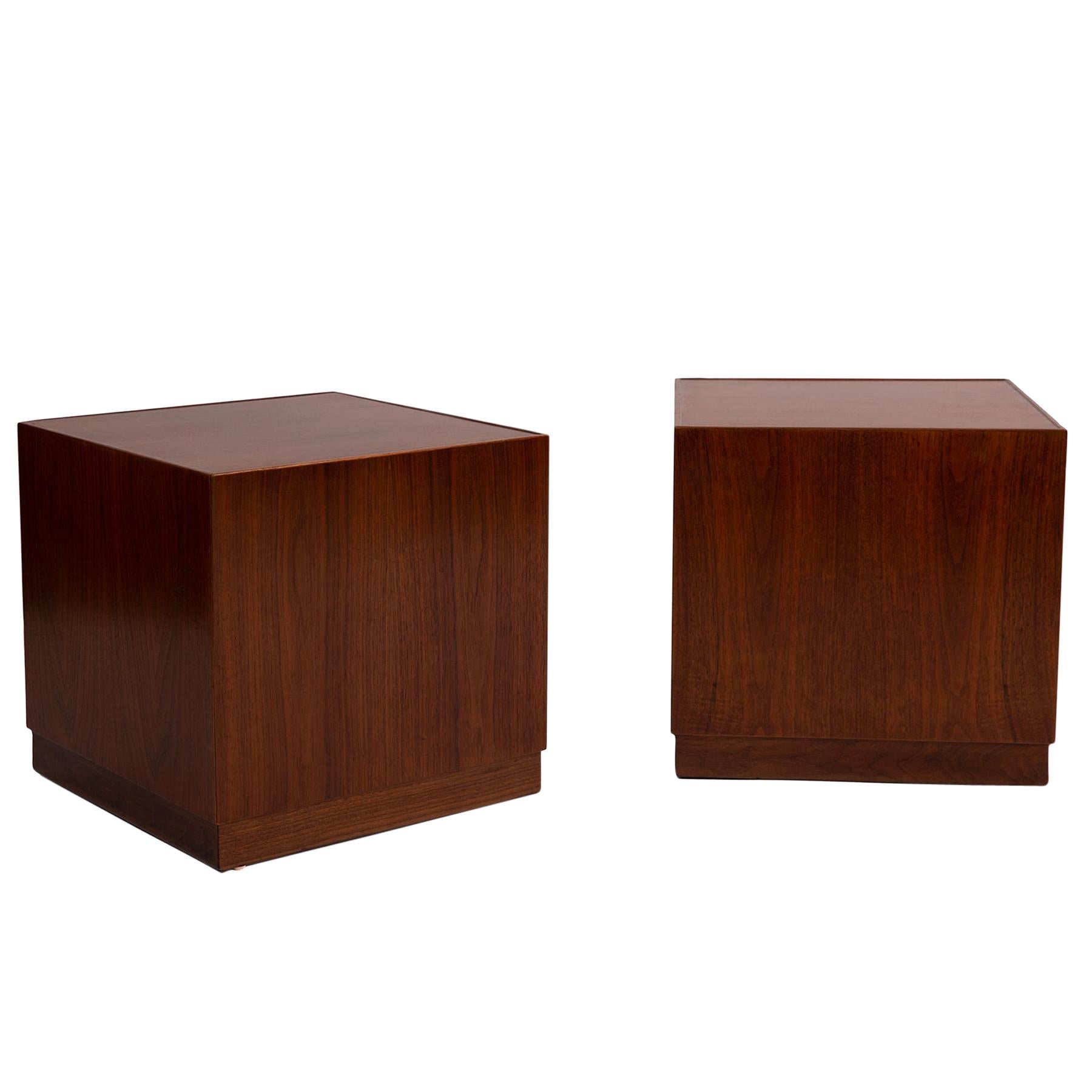 Adrian Pearsall Walnut Cube Tables