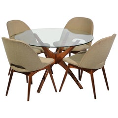 Adrian Pearsall Walnut Dining Set