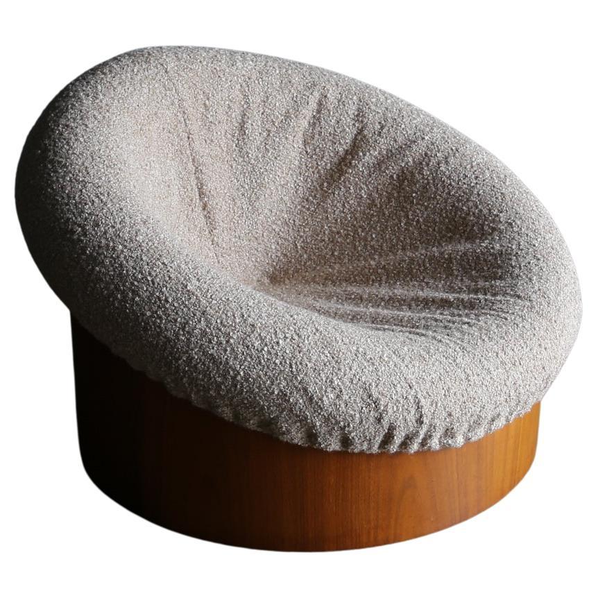 Adrian Pearsall Walnut Drum Chair for Craft Associates, circa 1970