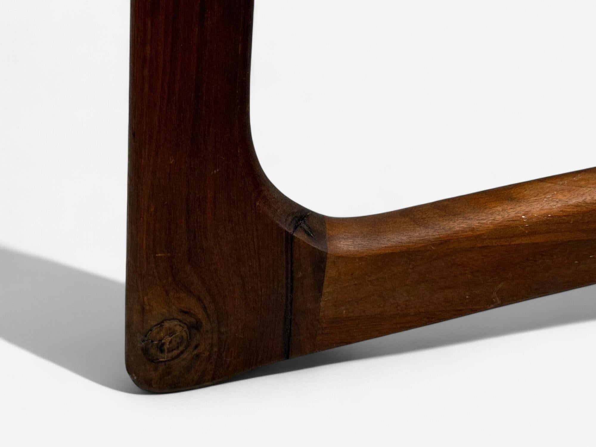 Adrian Pearsall, Noce, Vetro, Tavolino da caffè, Stati Uniti, anni '60 in vendita 1