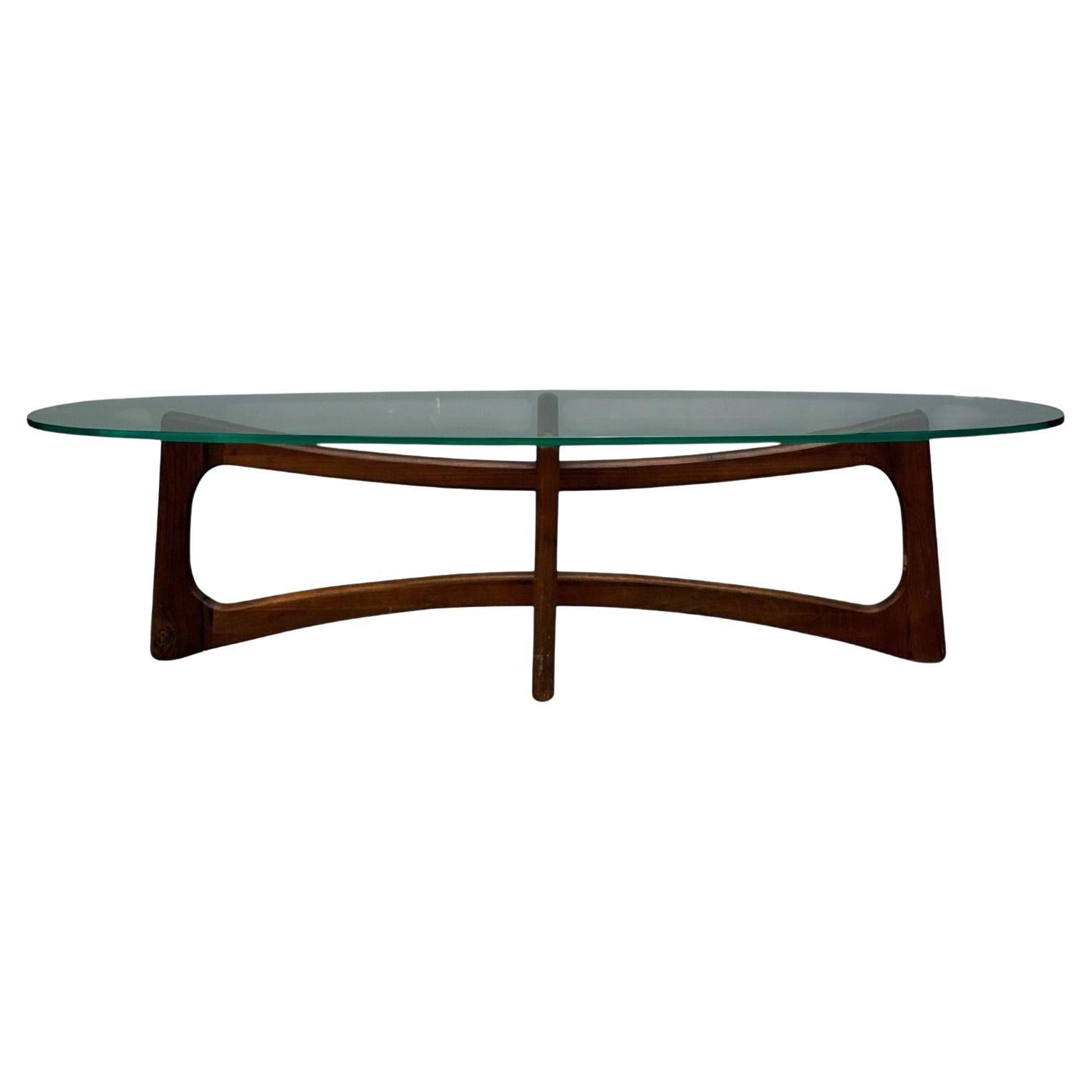 Adrian Pearsall, Noce, Vetro, Tavolino da caffè, Stati Uniti, anni '60 in vendita