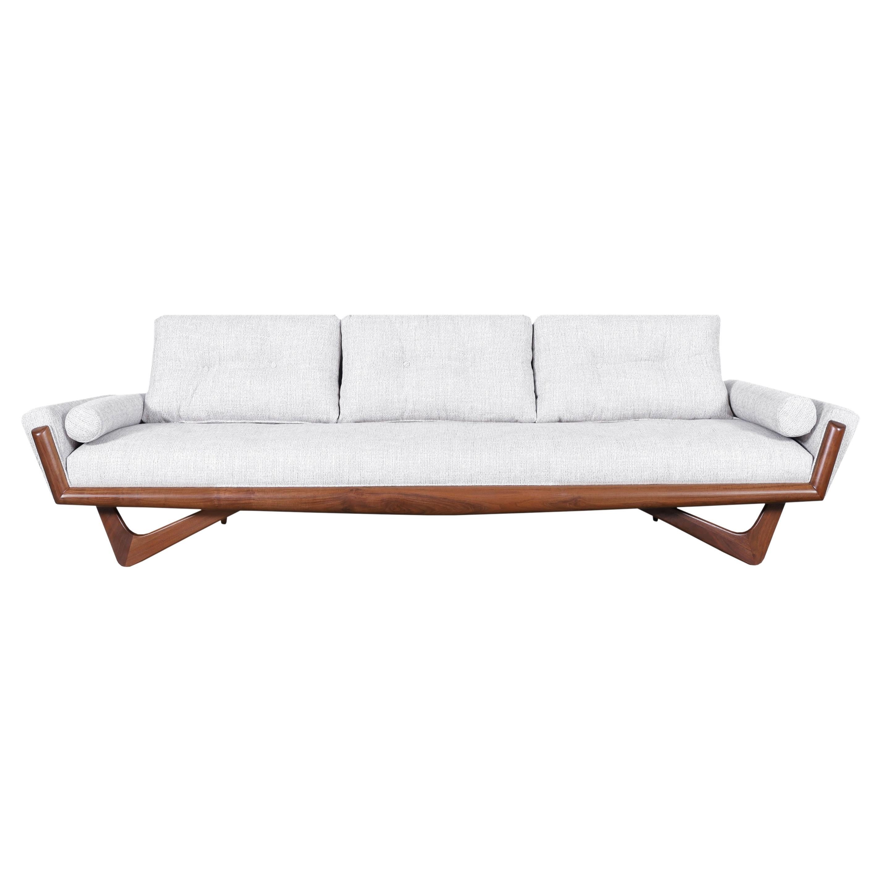 Adrian Pearsall Walnut “Gondola” Sofa for Craft Associates For Sale