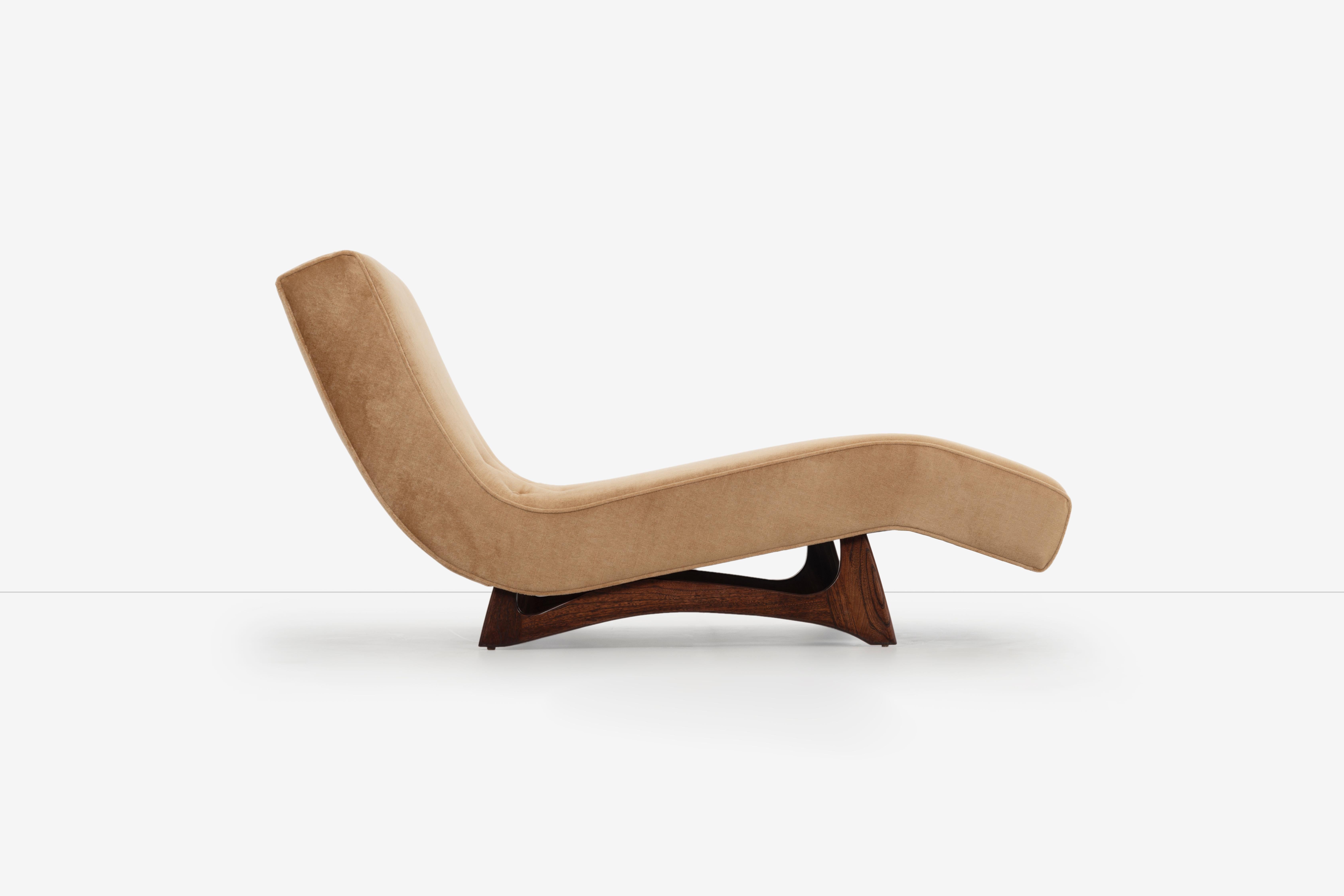 Walnut Adrian Pearsall Wave Chaise