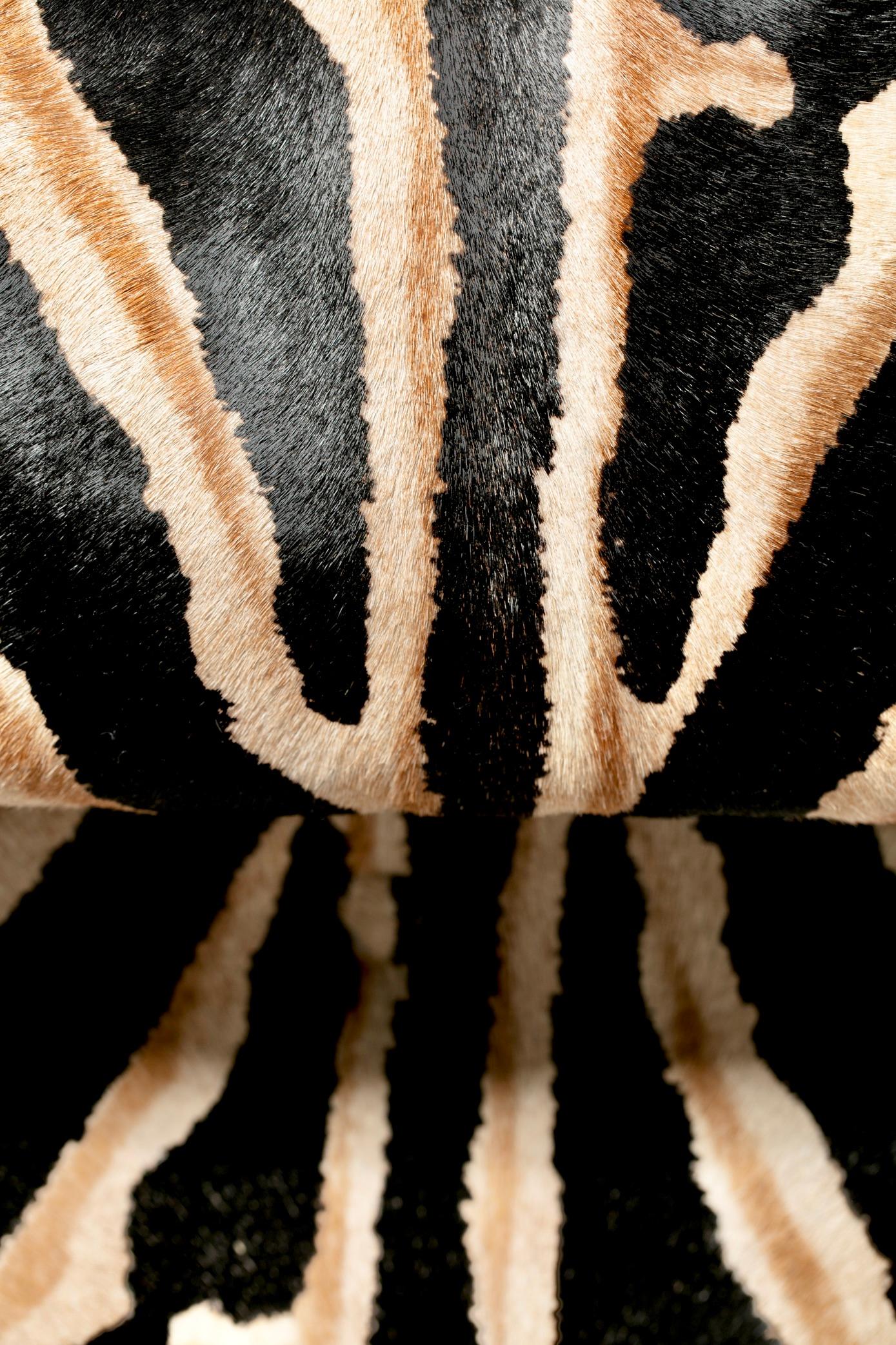 Adrian Pearsall Wave Chaise mit Zebradruck und Rindslederpolsterung im Angebot 13