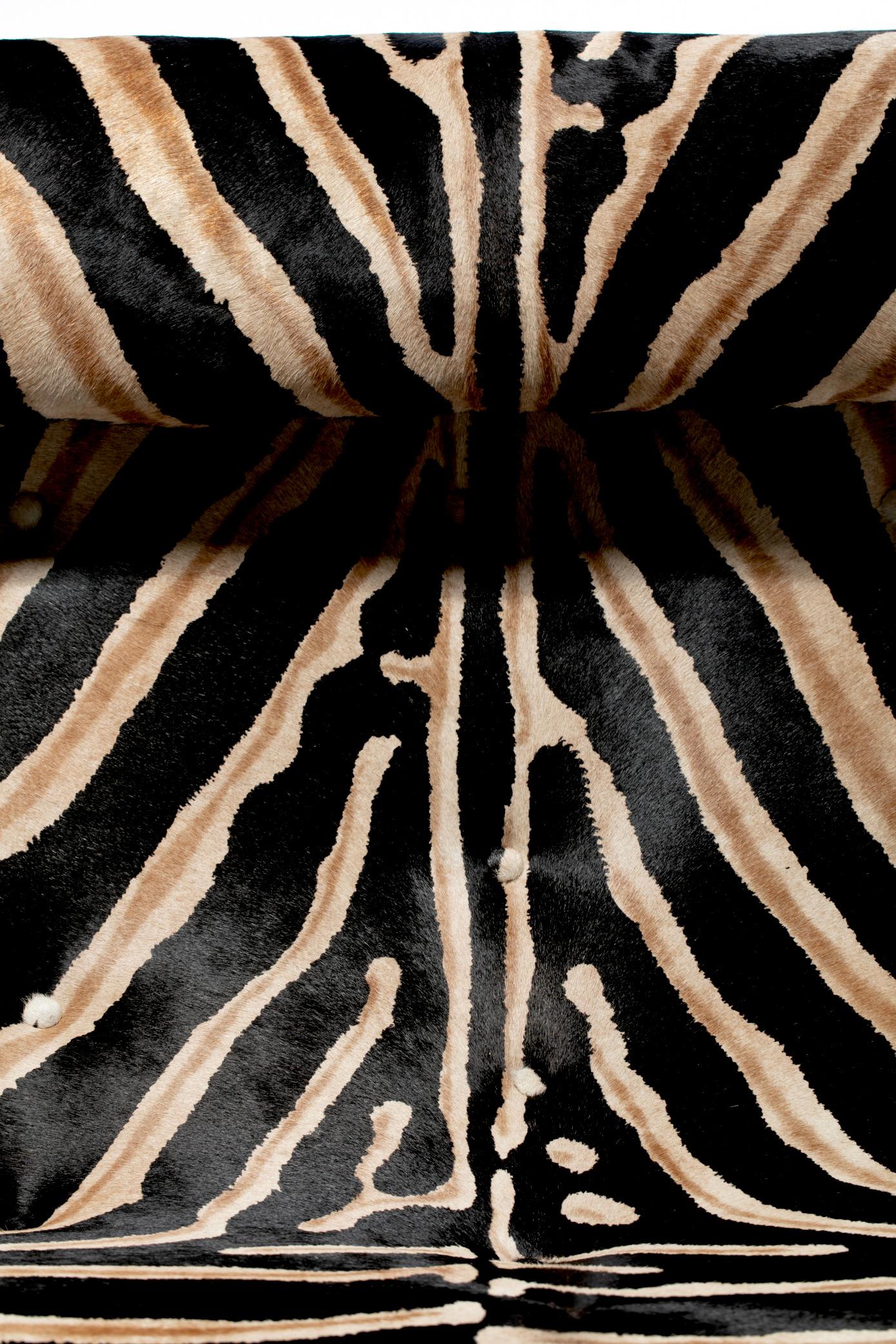 zebra chaise