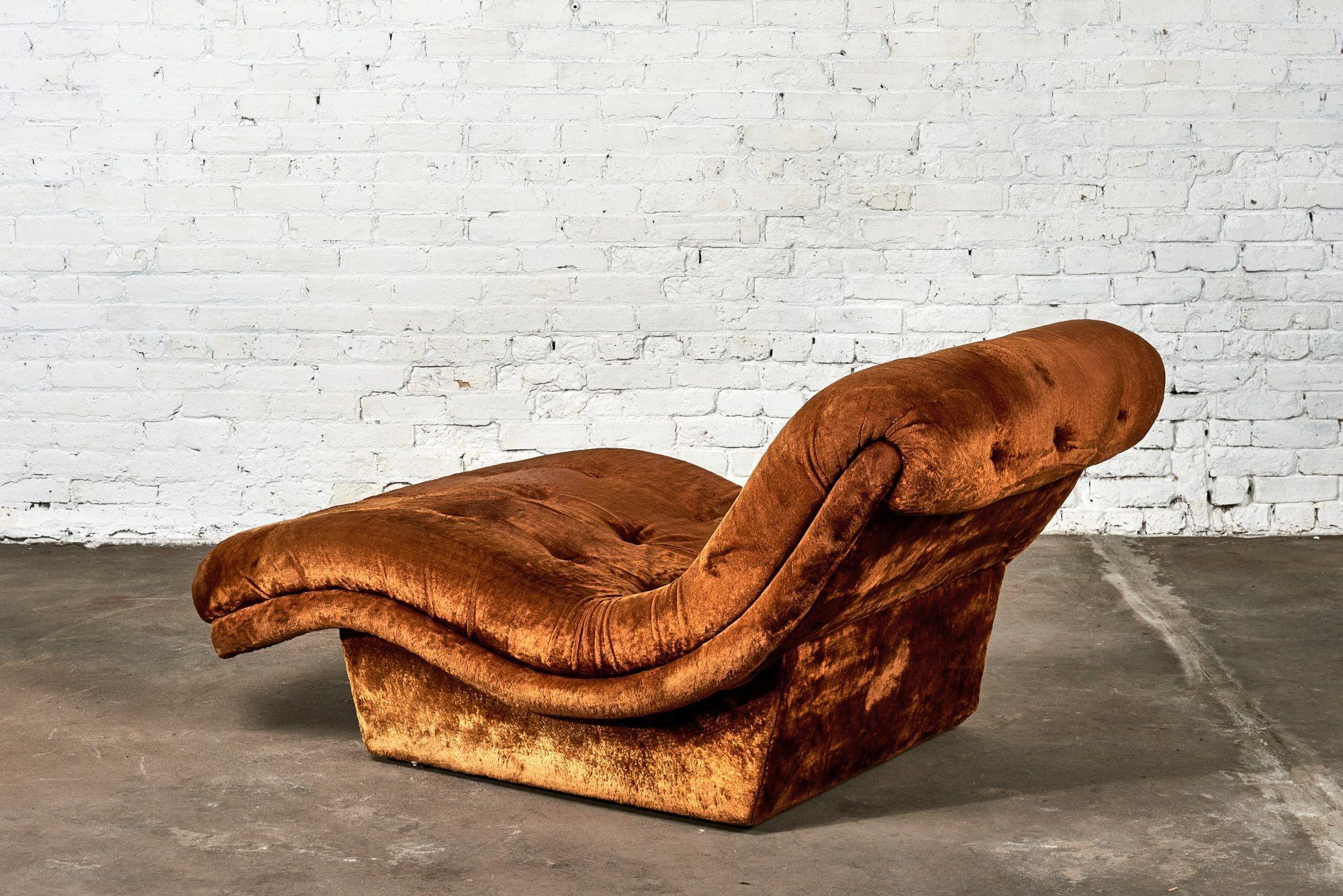 Late 20th Century Adrian Pearsall Wave Chaise Lounge, 1970