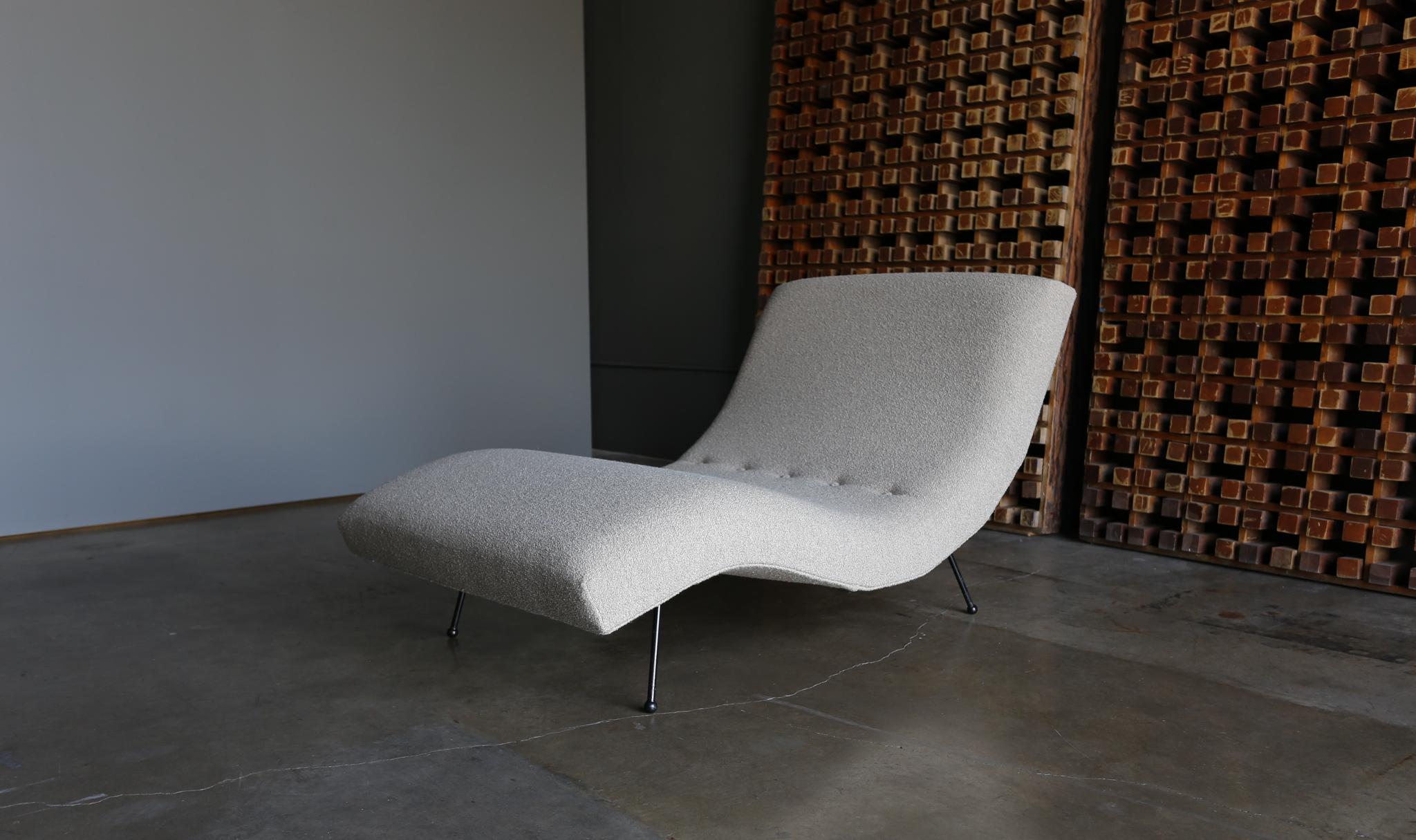 Mid-Century Modern Adrian Pearsall Wave Chaise Lounge for Craft Associates, circa 1960