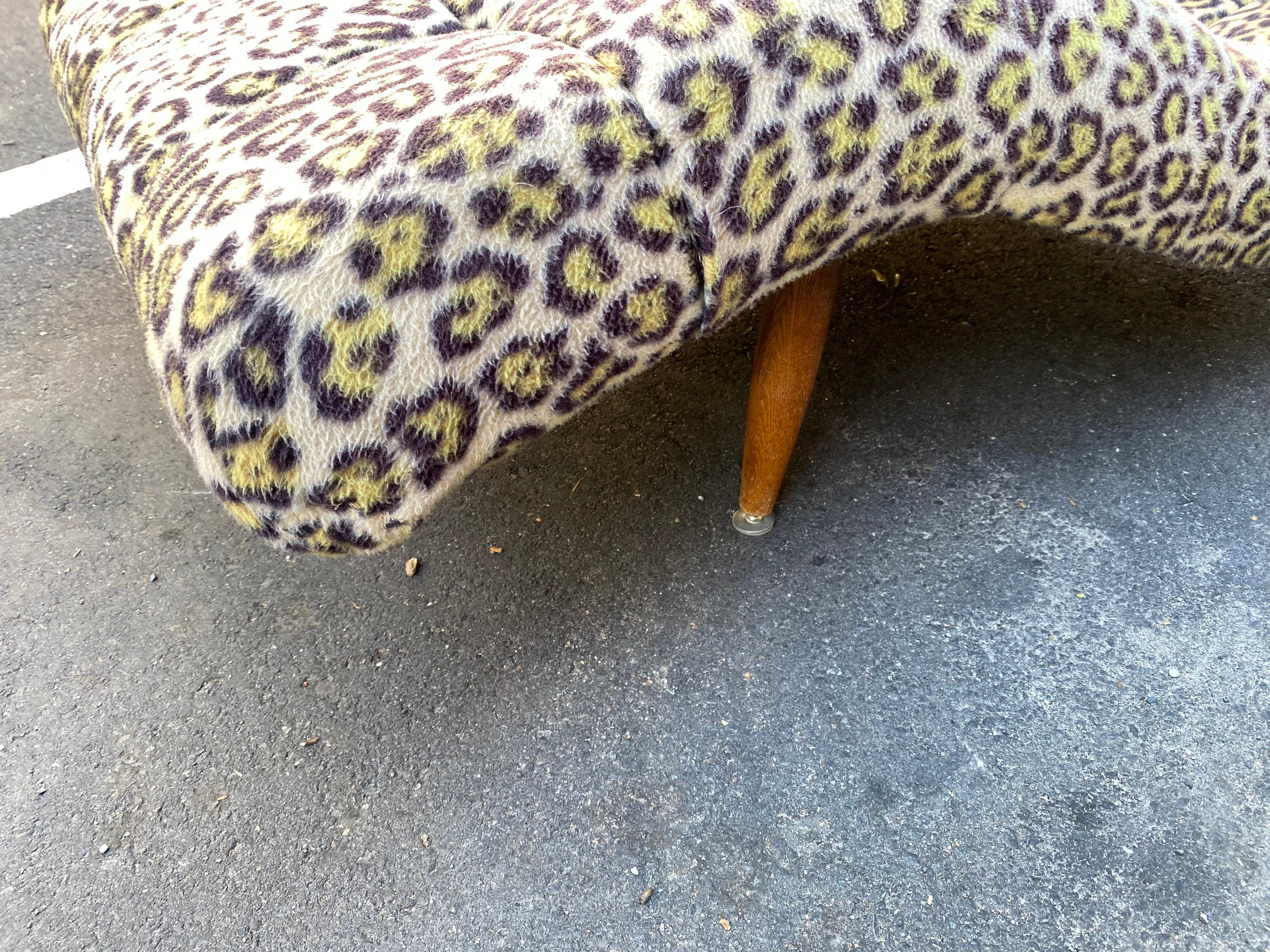 leopard print chaise lounge