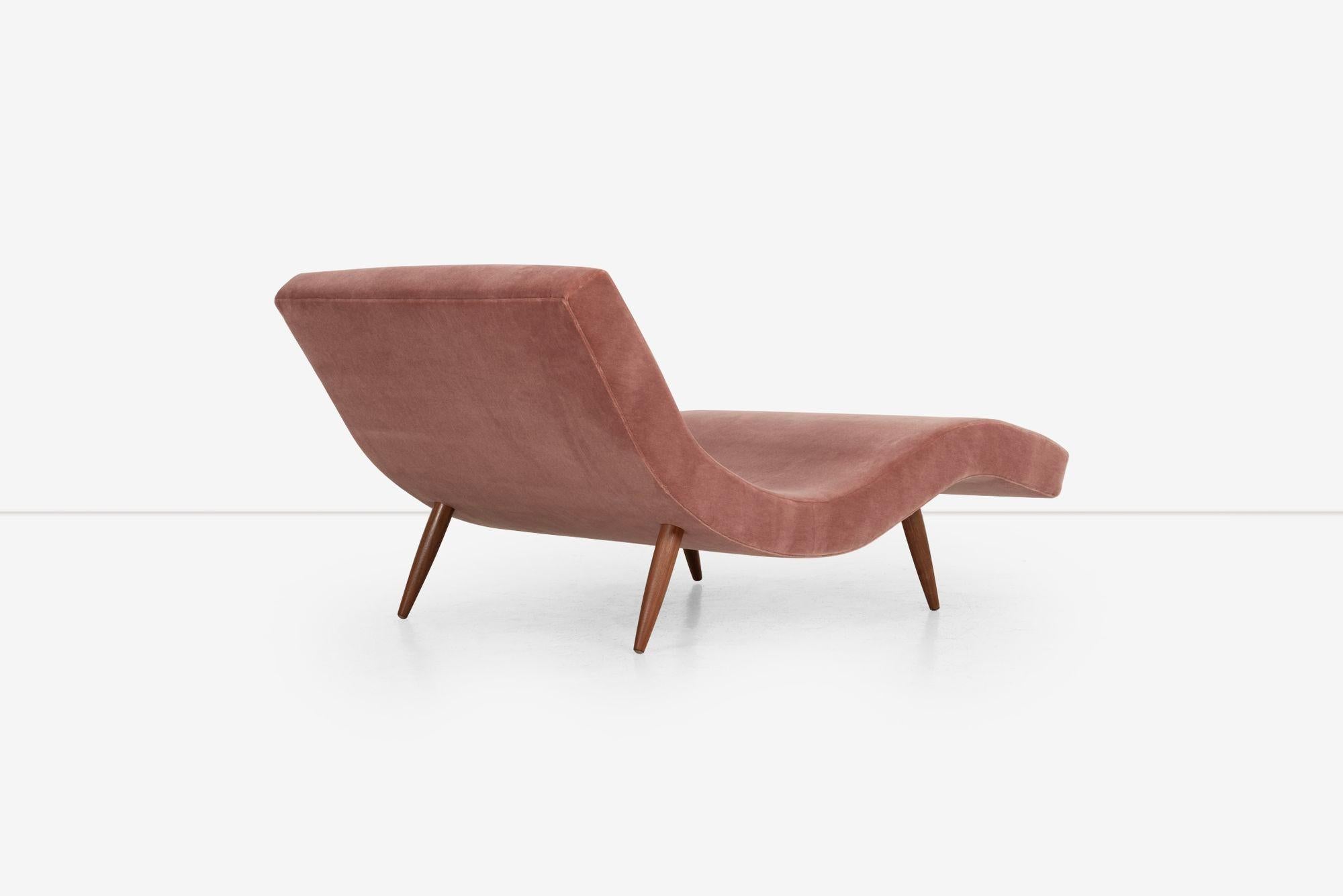 Mohair Fauteuil Wave Adrian Pearsall pour Craft Associates