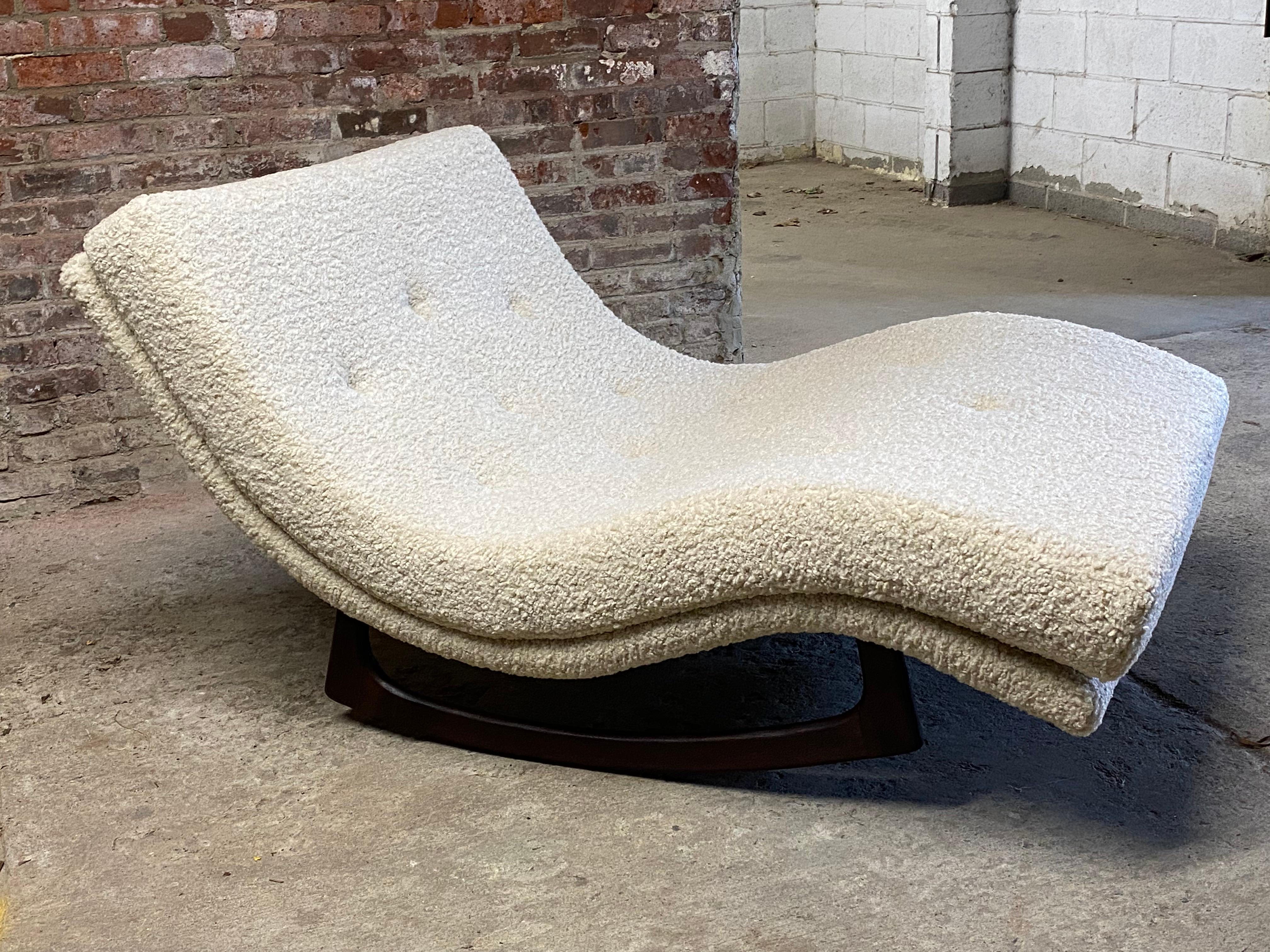 Mid-Century Modern Adrian Pearsall Wave Chaise Rocker Lounge