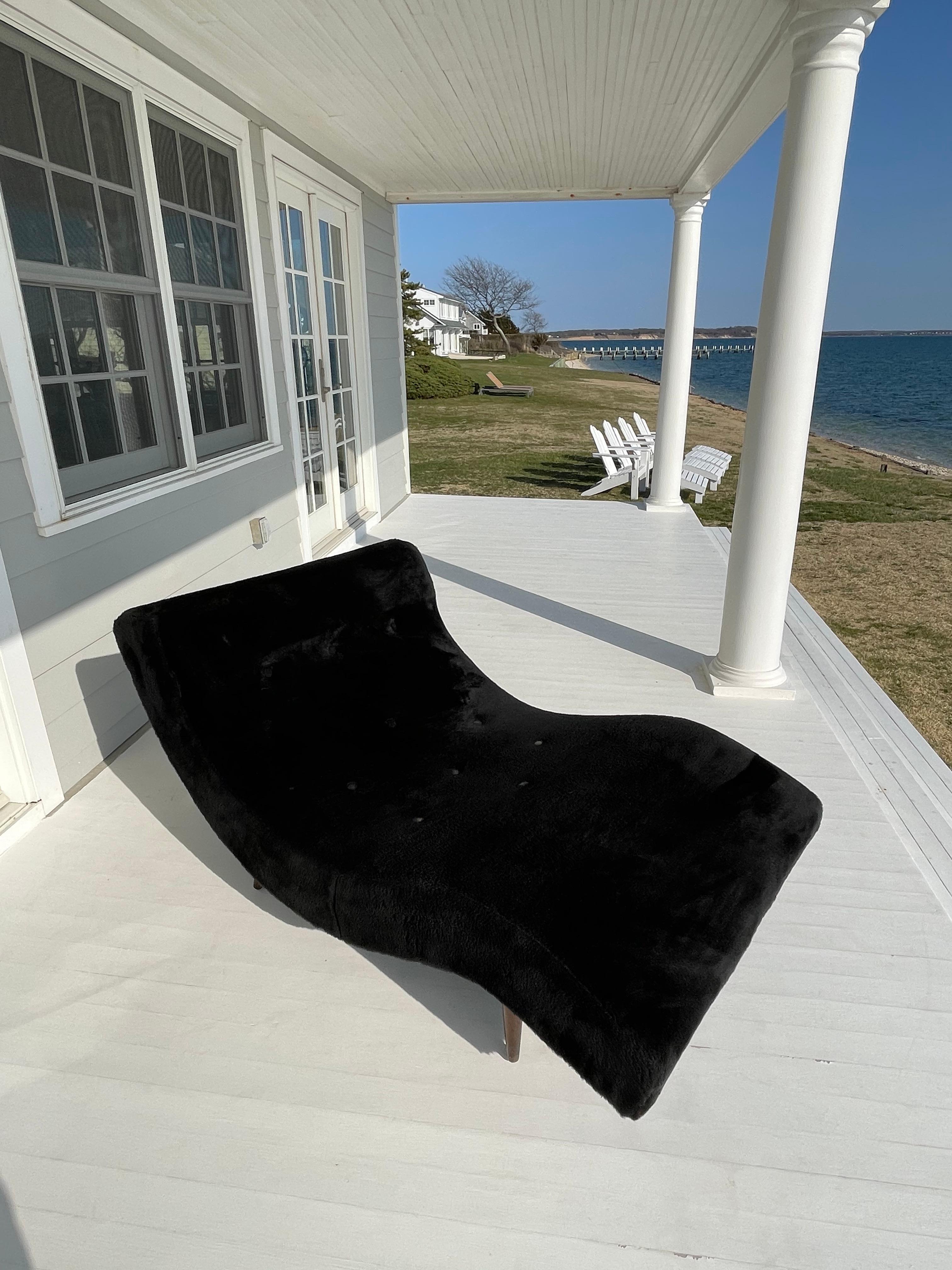 Mid-Century Modern Chaise longue Adrian Pearsall Wave Circa 1960s en vente