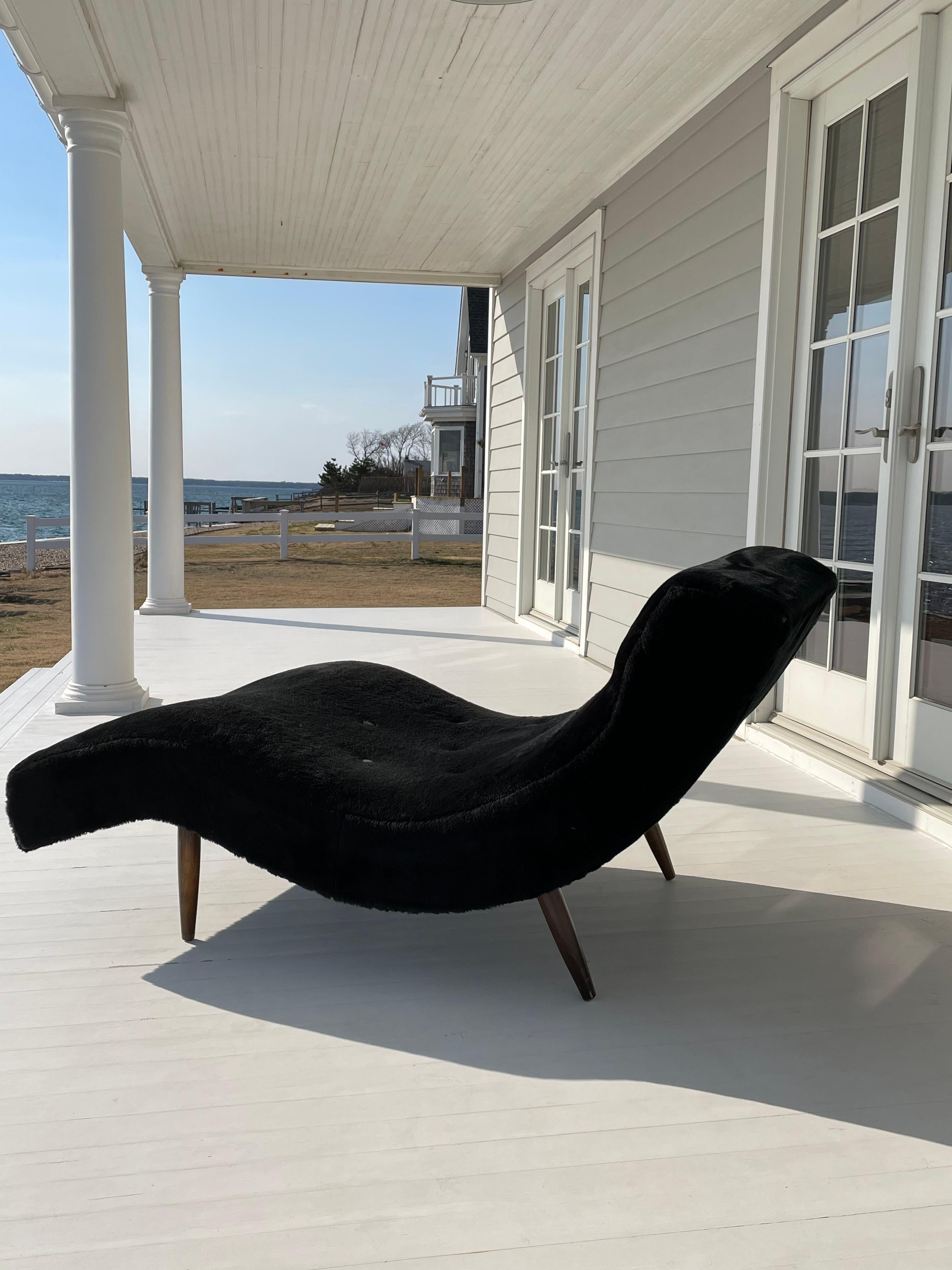 Américain Chaise longue Adrian Pearsall Wave Circa 1960s en vente