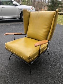 Adrian Pearsall Wing Chair Selrite Iron Frame