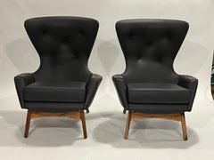 Adrian Pearsall Wing Chairs Model 2231-C, Pair