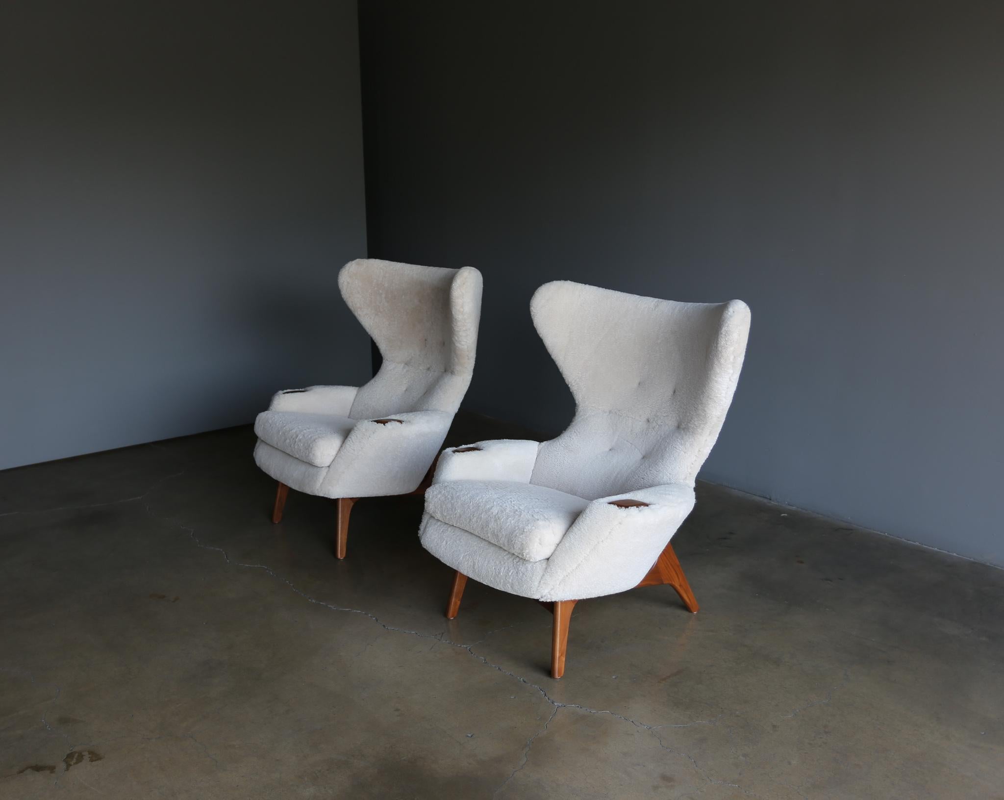 Adrian Pearsall Wing High Back Chairs for Craft Associates, circa 1965 9